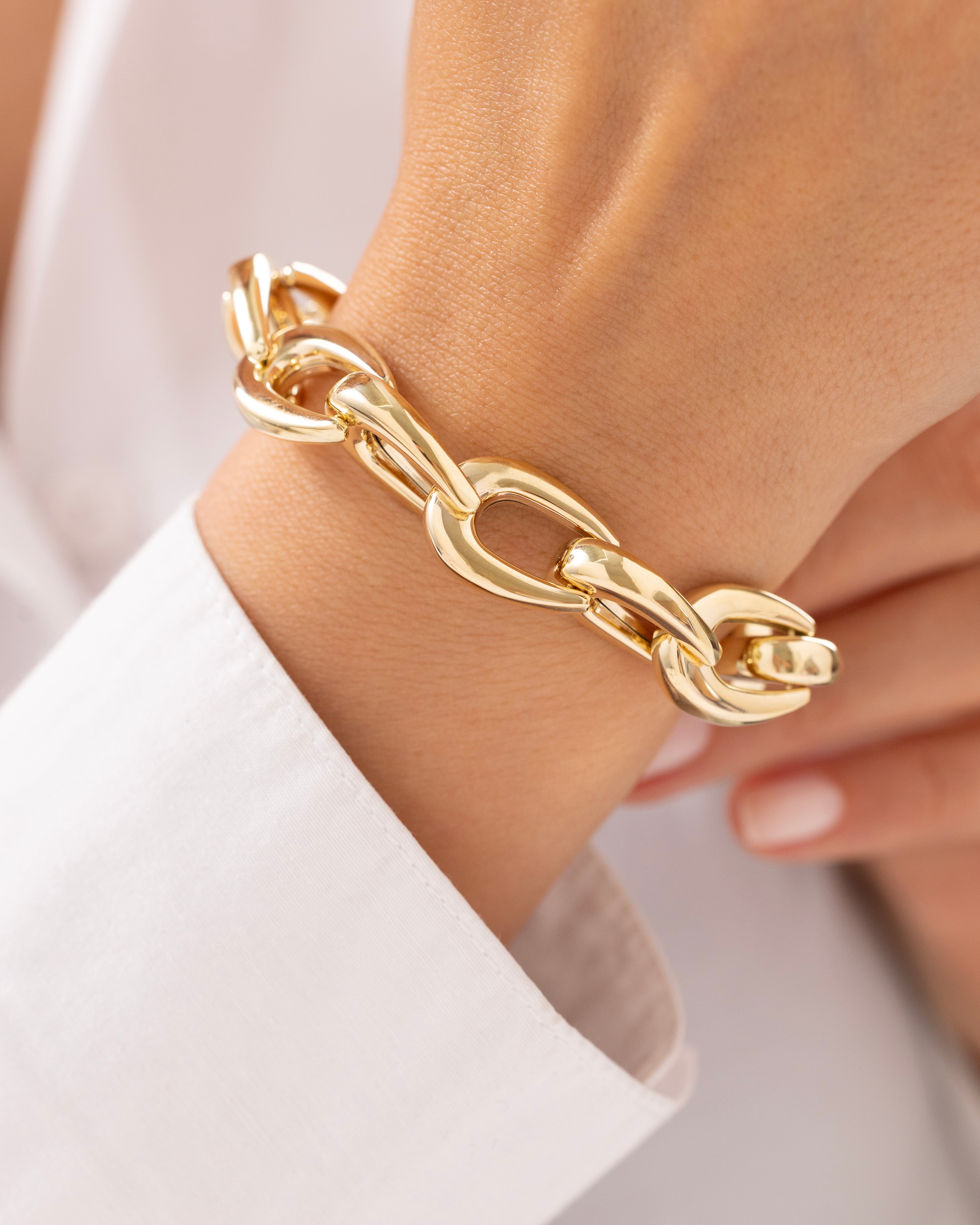 Cetaş Eterna Modern Halka 14 Ayar Altın Bileklik