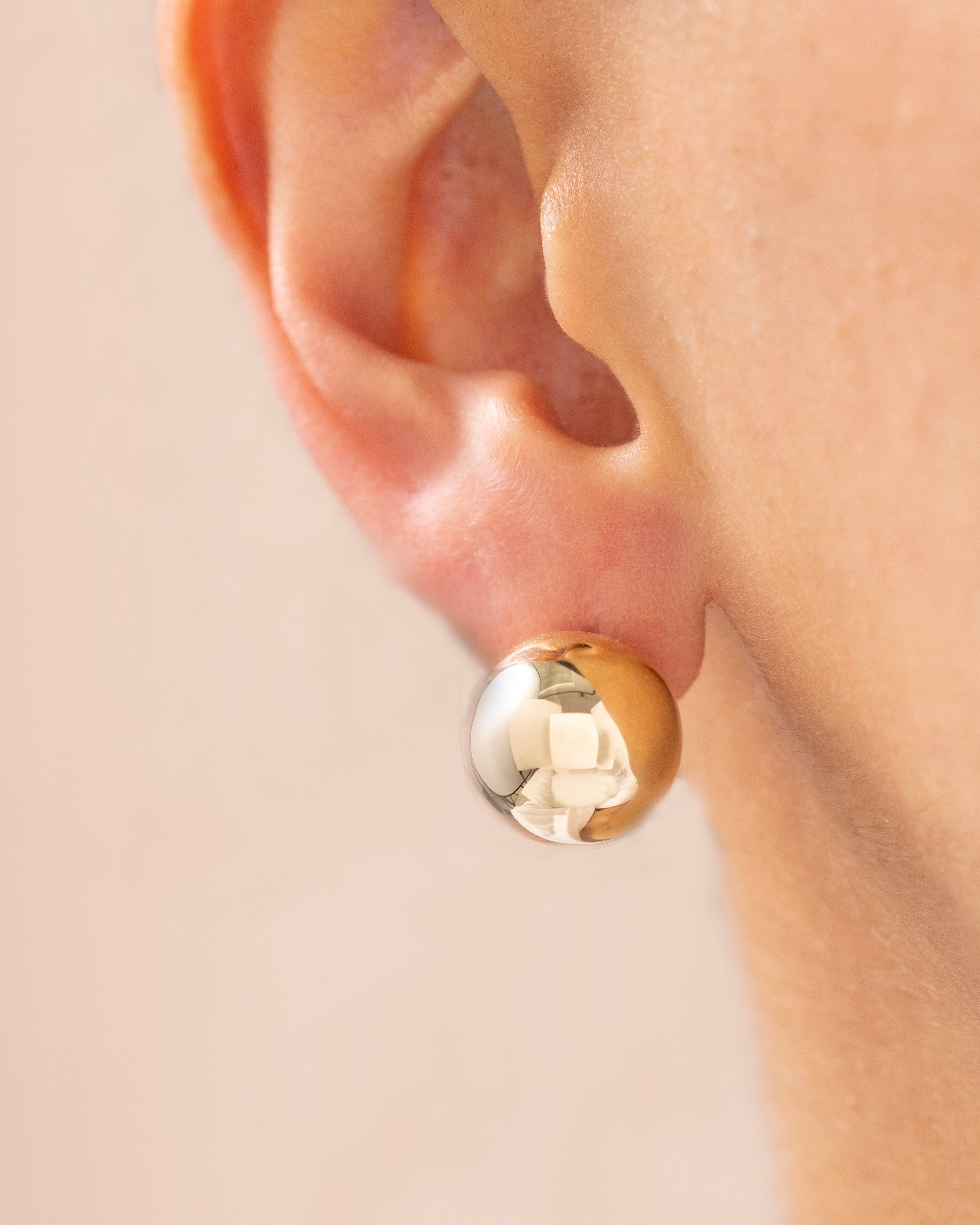 Cetaş Eterna Top 14 Ayar Altın Küpe