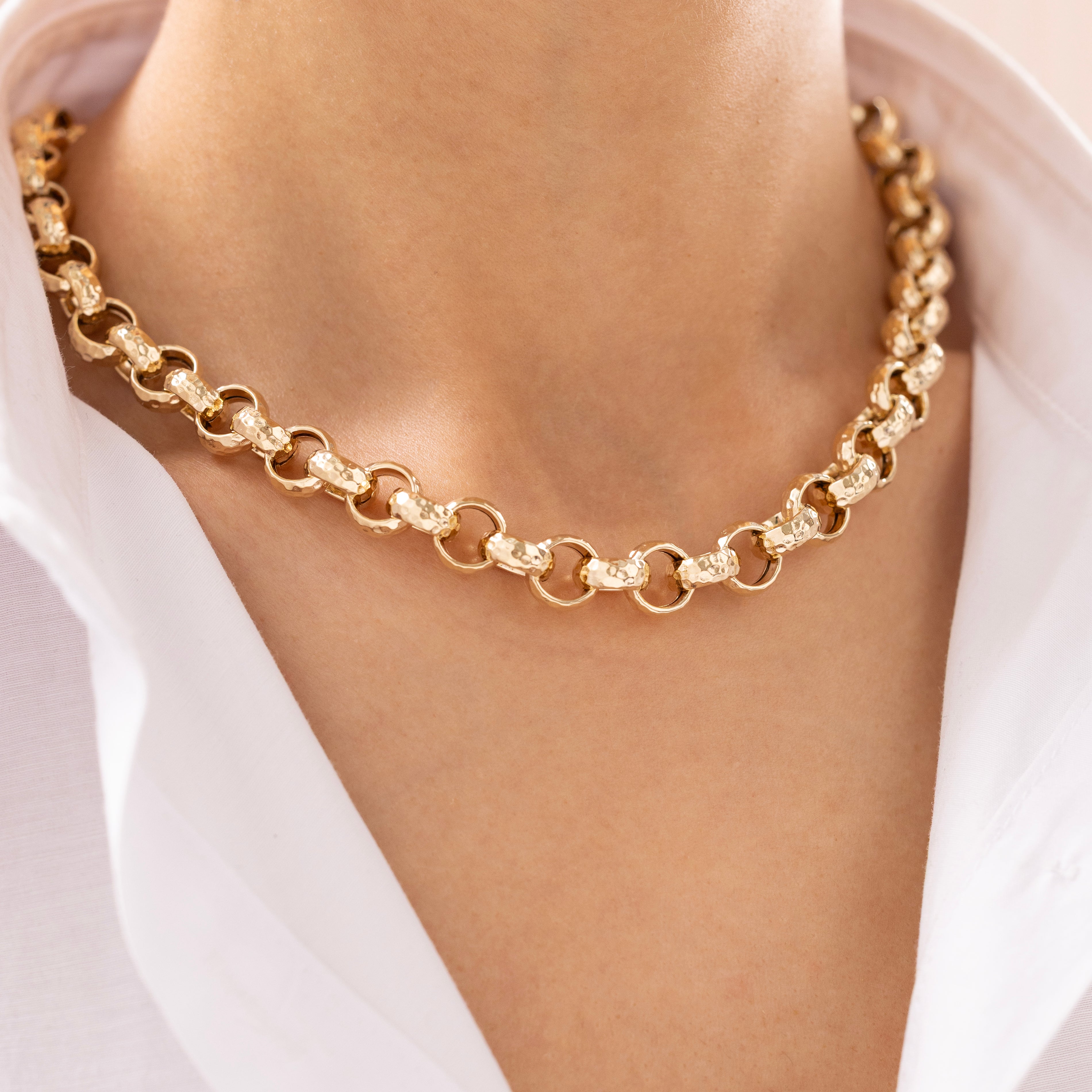 Cetaş Eterna Vintage Dövme 14 Ayar Altın Zincir Kolye