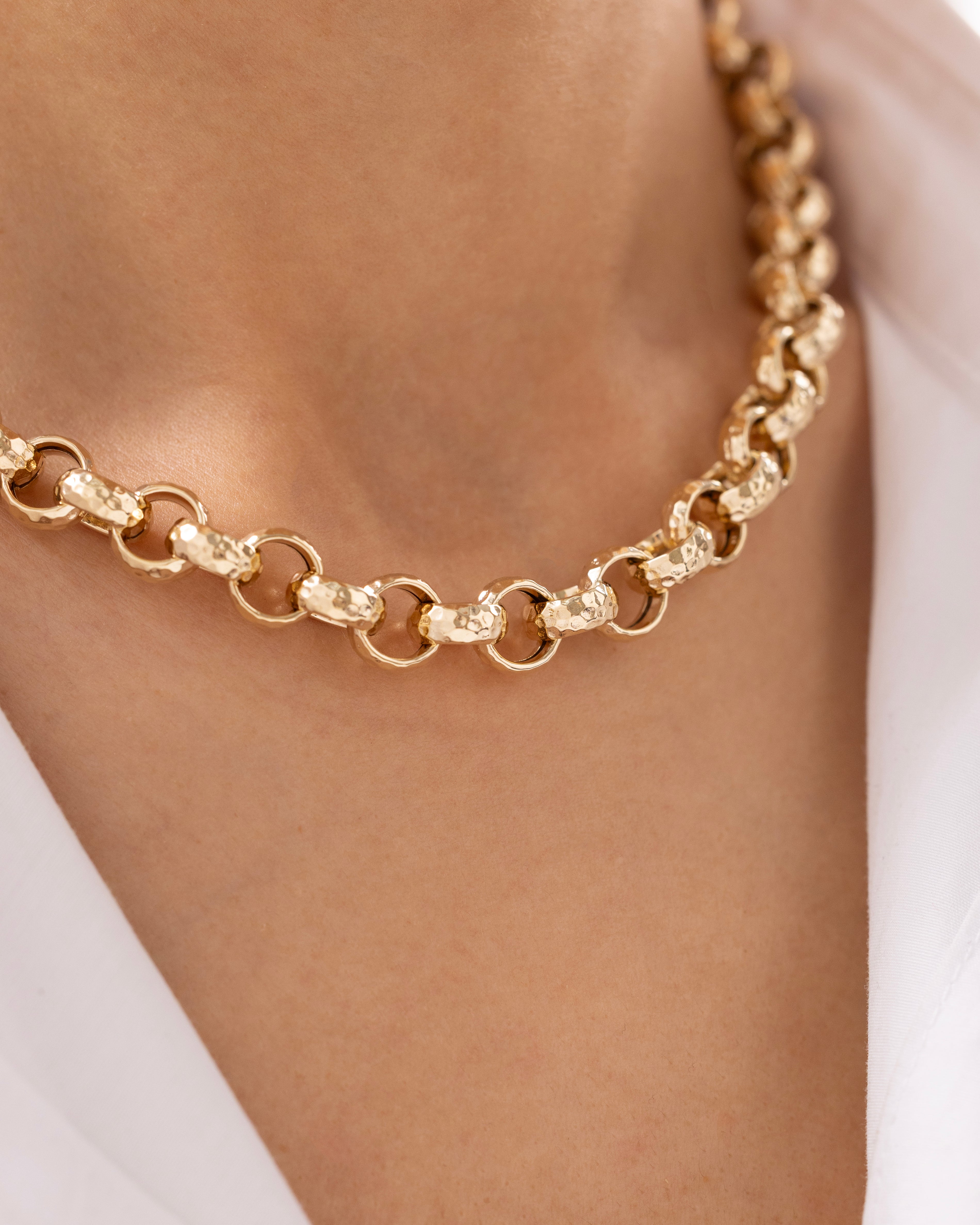 Cetaş Eterna Vintage Dövme 14 Ayar Altın Zincir Kolye