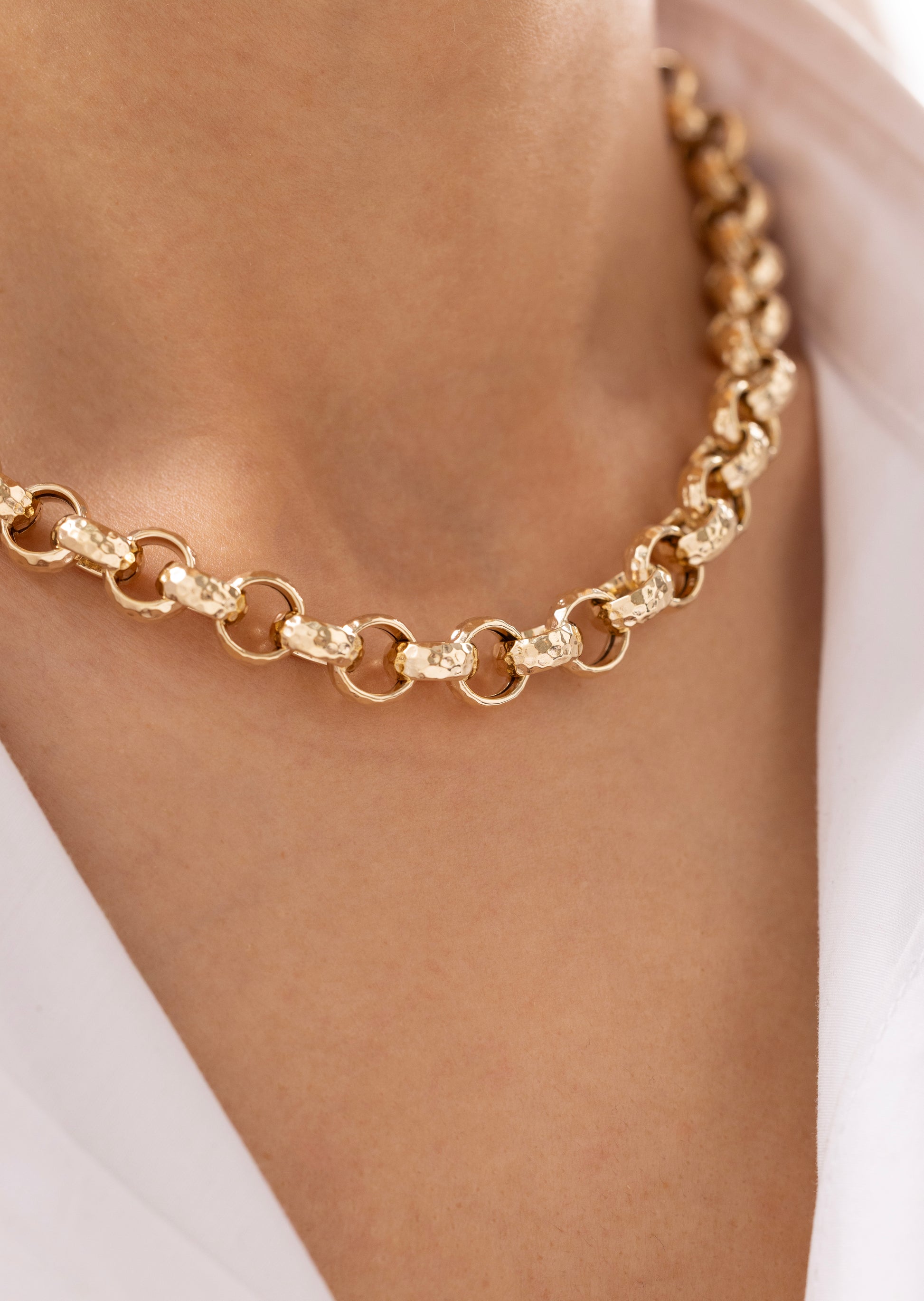 Cetaş Eterna Vintage Dövme 14 Ayar Altın Zincir Kolye