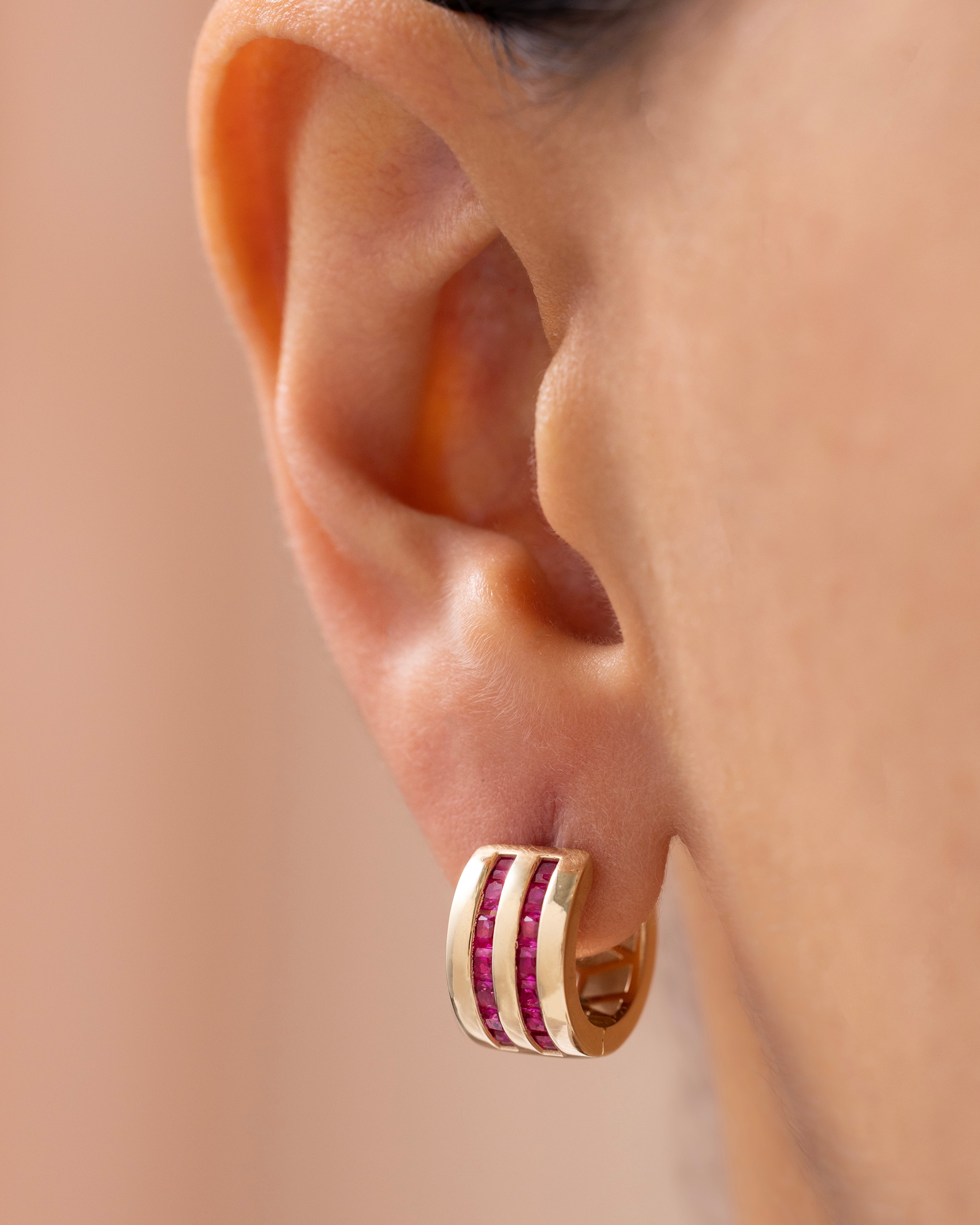 Cetaş Eterna Halka 14 Ayar Altın Küpe