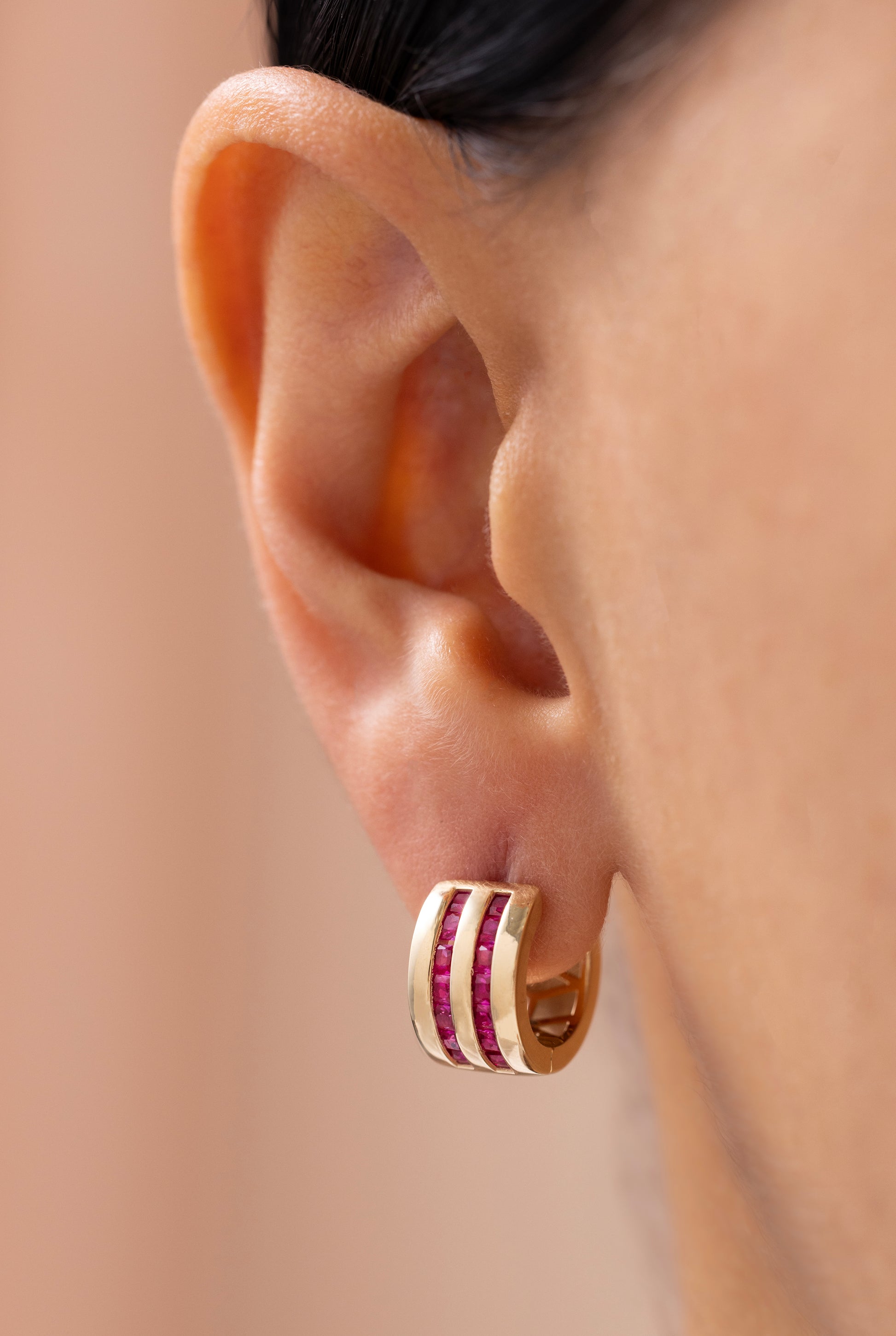 Cetaş Eterna Halka 14 Ayar Altın Küpe