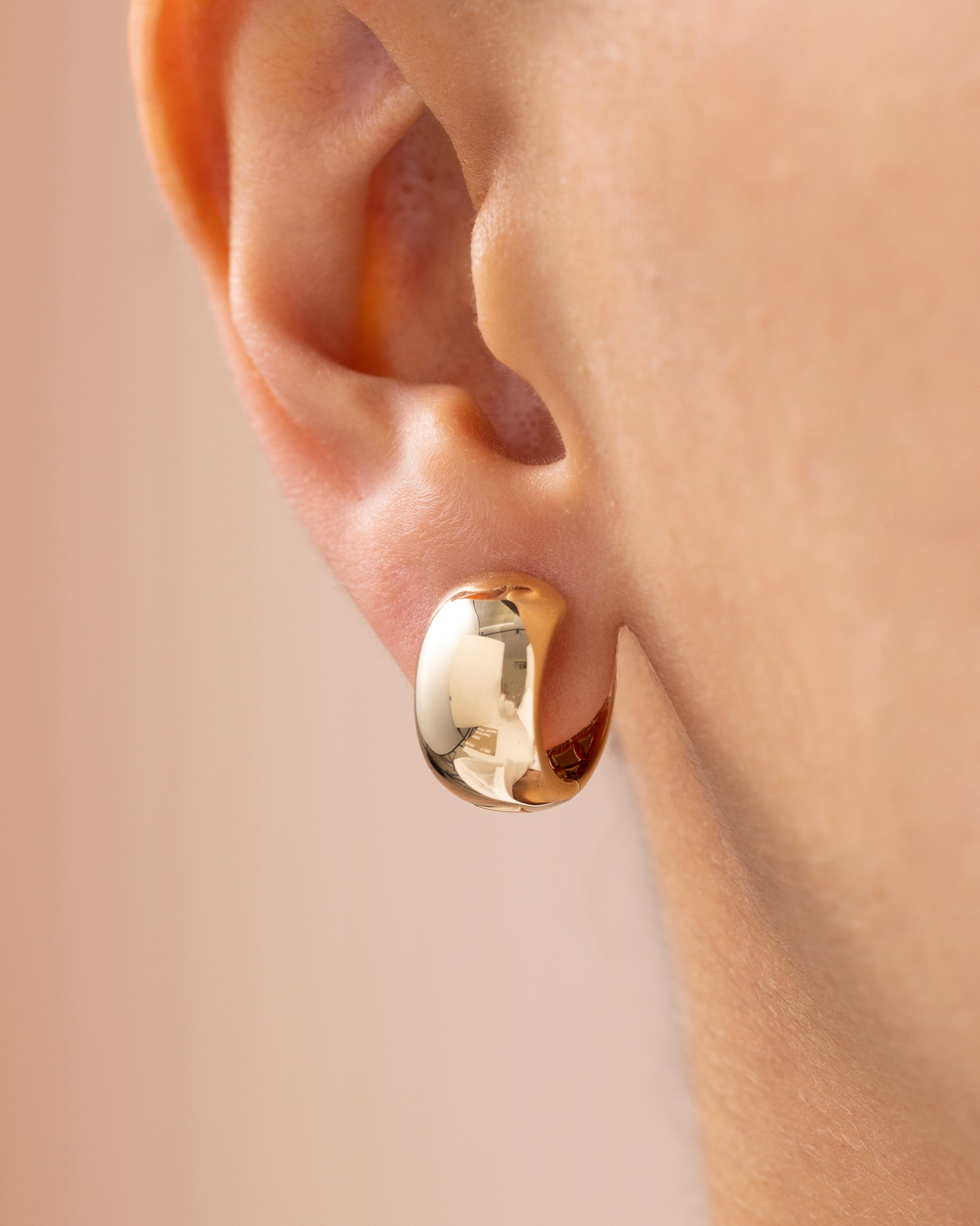 Cetaş Eterna İkonik Bomb 14 Ayar Altın Küpe