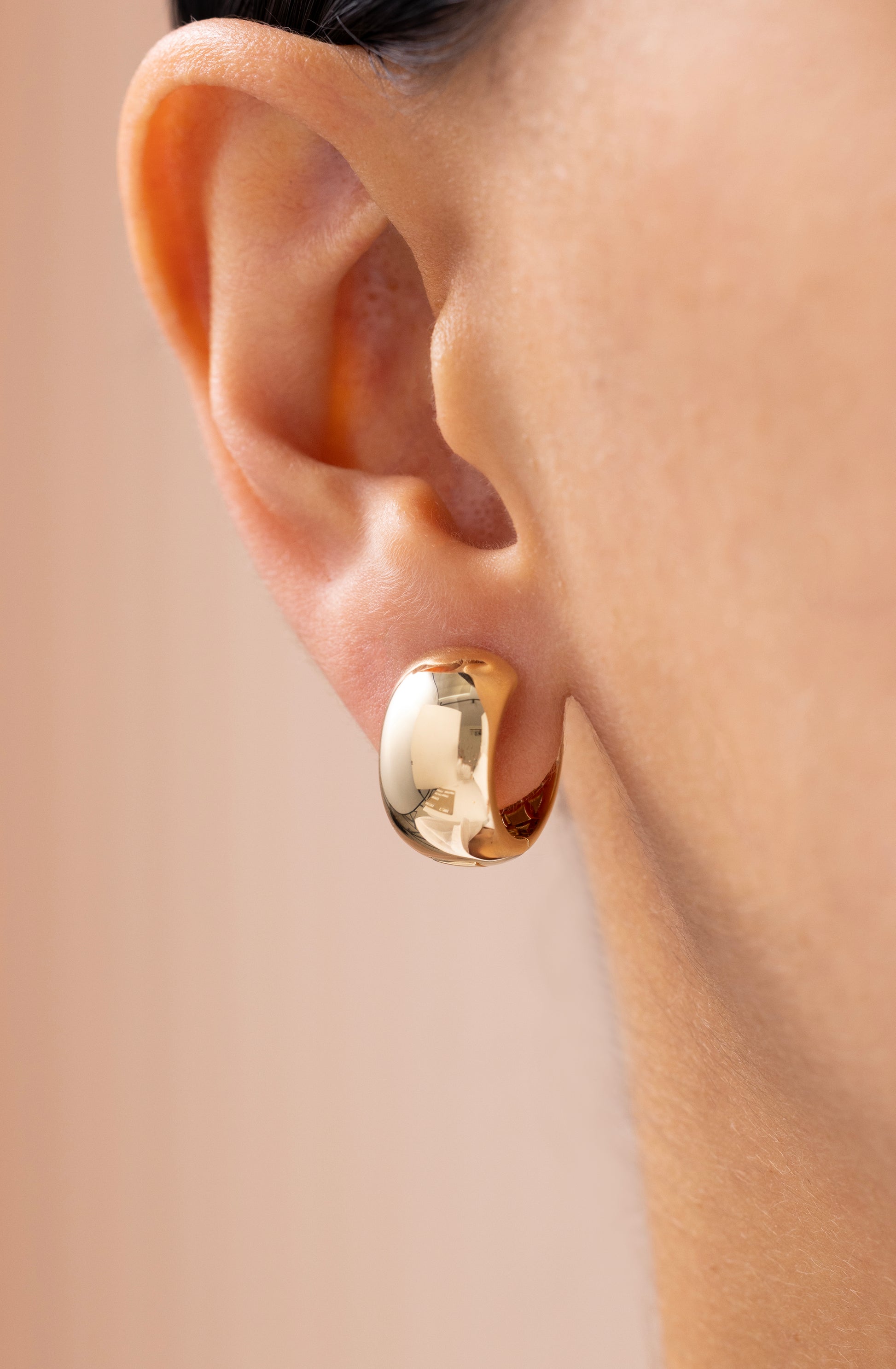 Cetaş Eterna İkonik Bomb 14 Ayar Altın Küpe