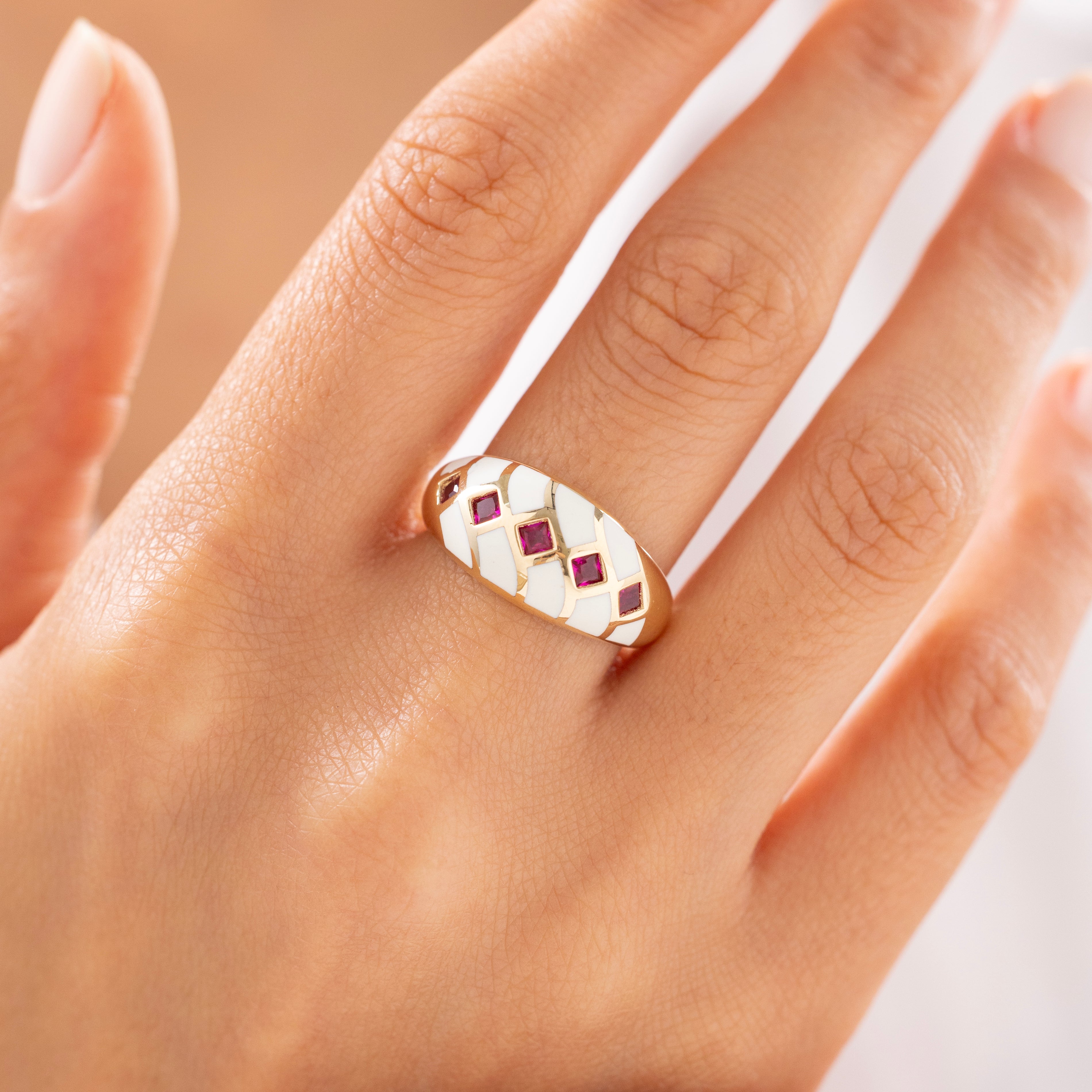 Cetaş Kozmos Vintage 14 Ayar Altın Yüzük