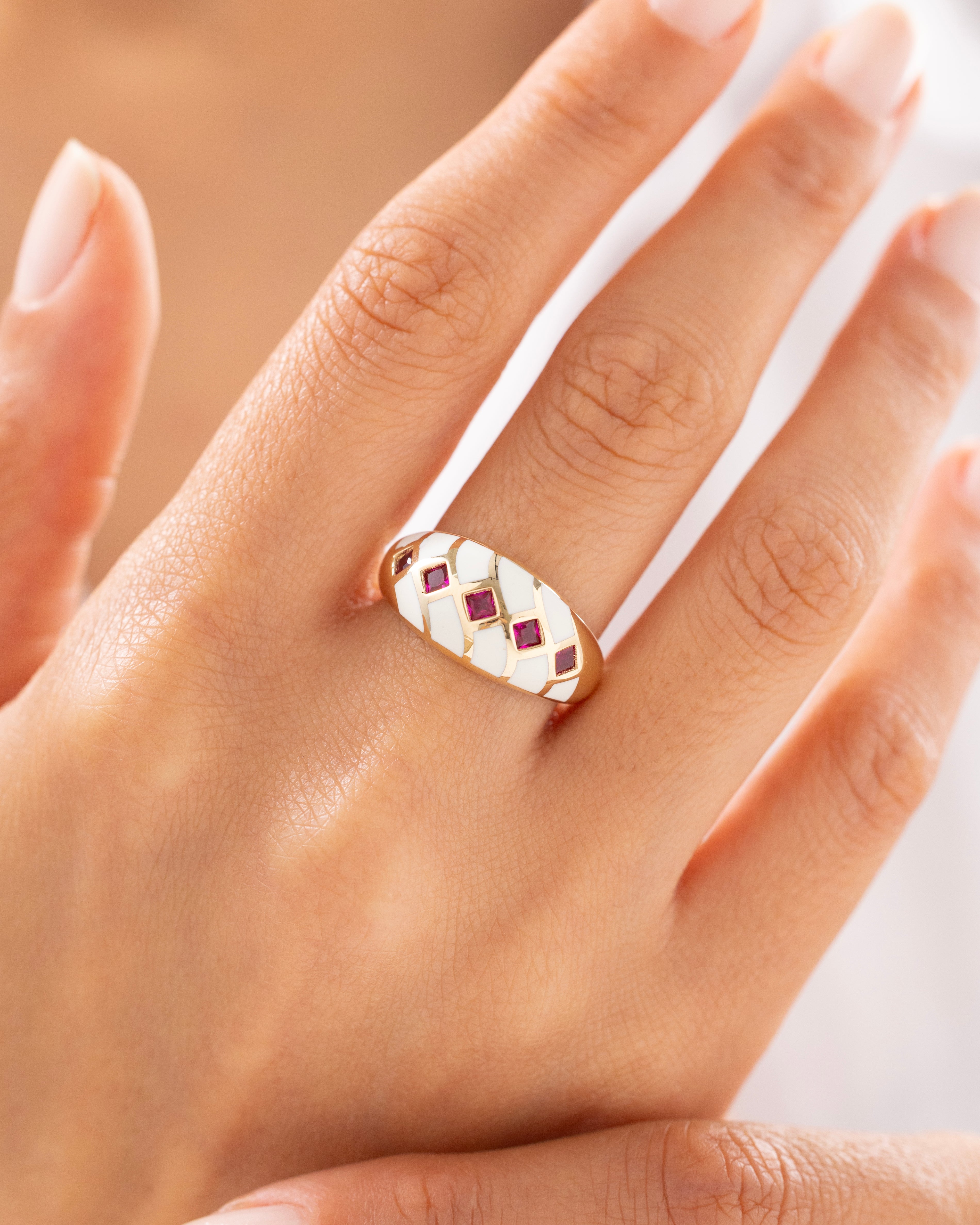 Cetaş Kozmos Vintage 14 Ayar Altın Yüzük