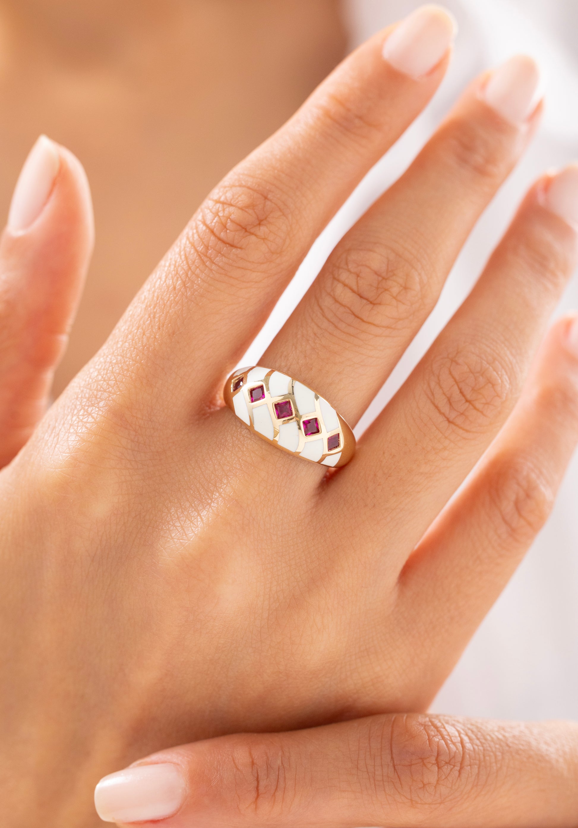 Cetaş Kozmos Vintage 14 Ayar Altın Yüzük