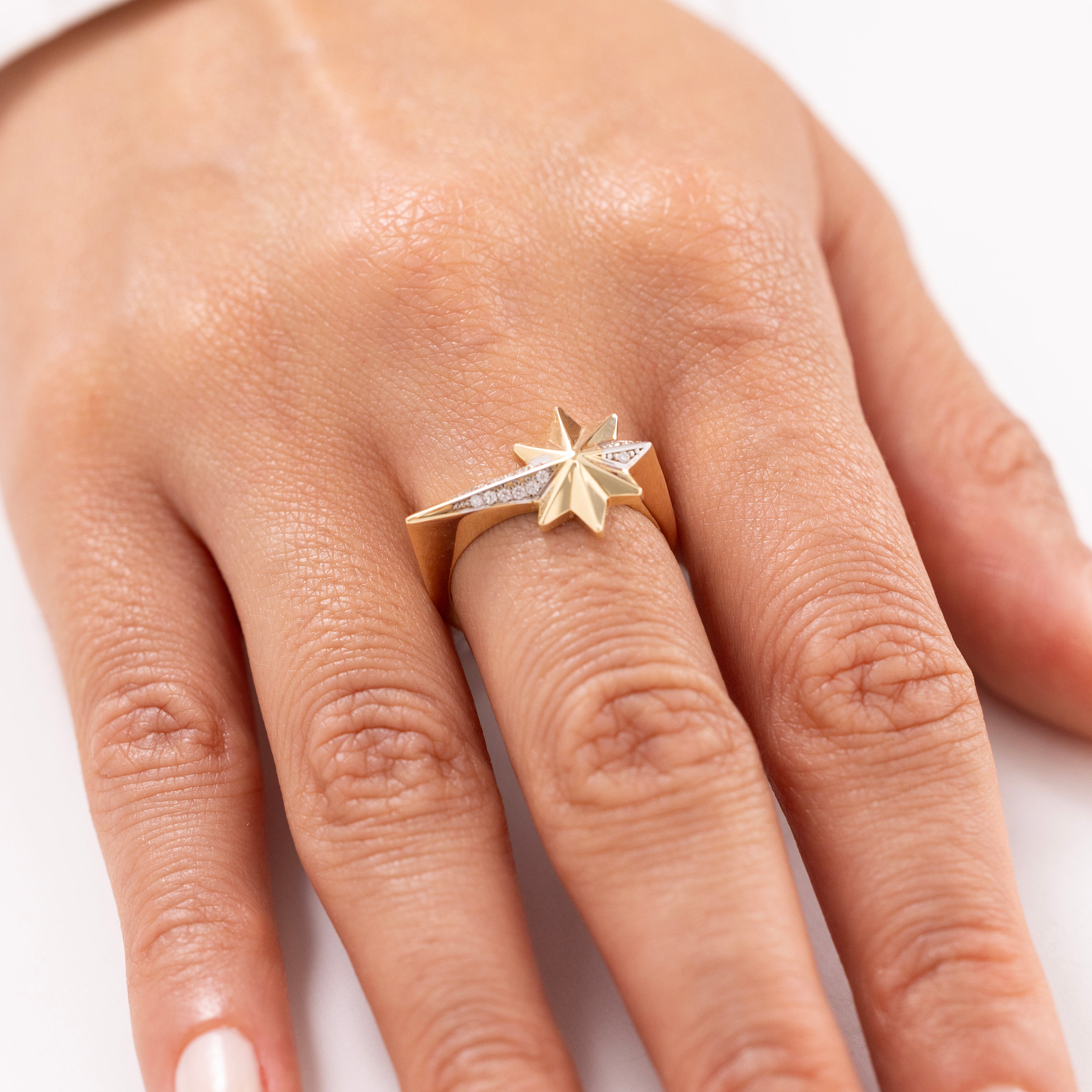 Cetaş Eterna Kuzey Yıldızı 14 Ayar Altın Yüzük