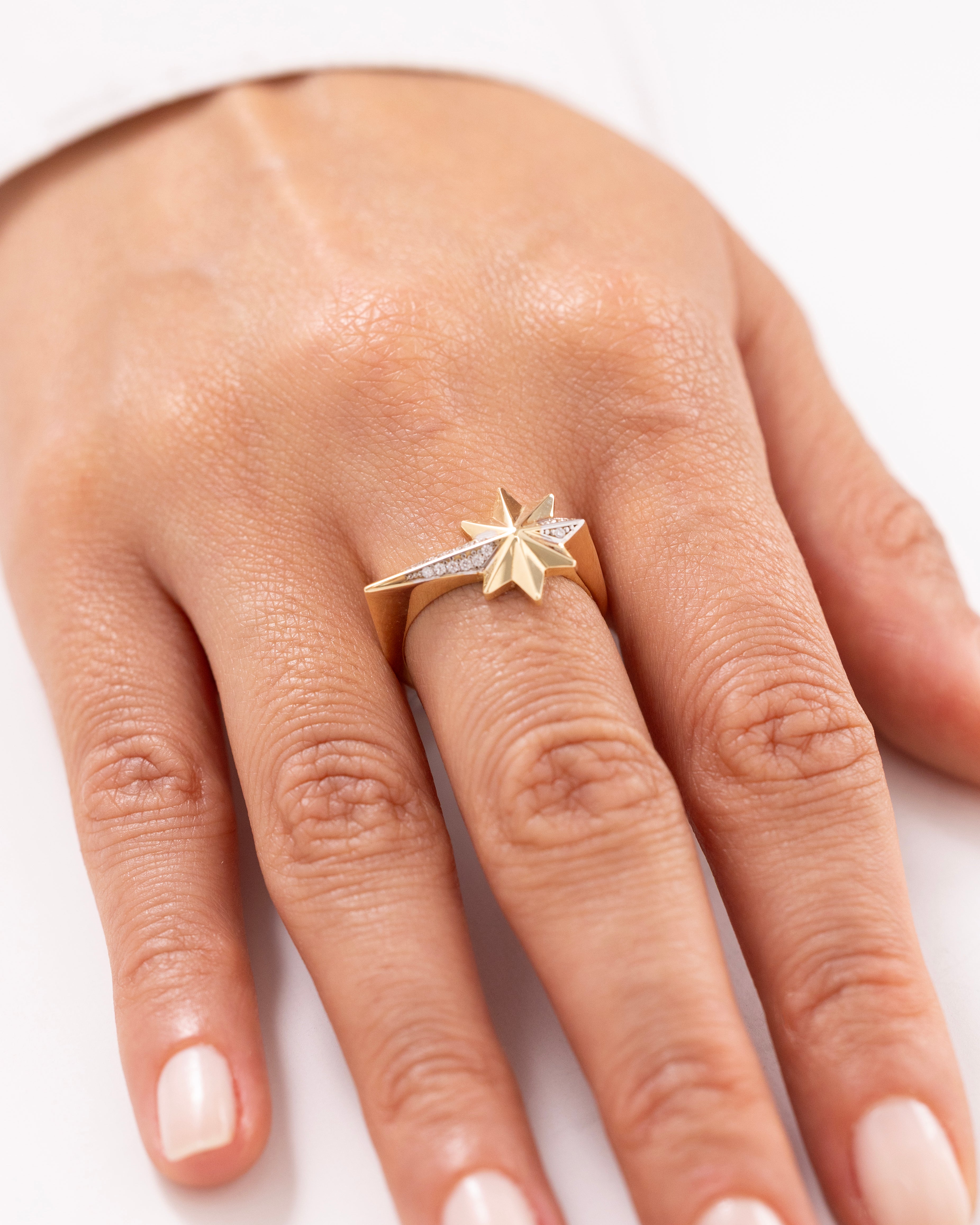 Cetaş Eterna Kuzey Yıldızı 14 Ayar Altın Yüzük