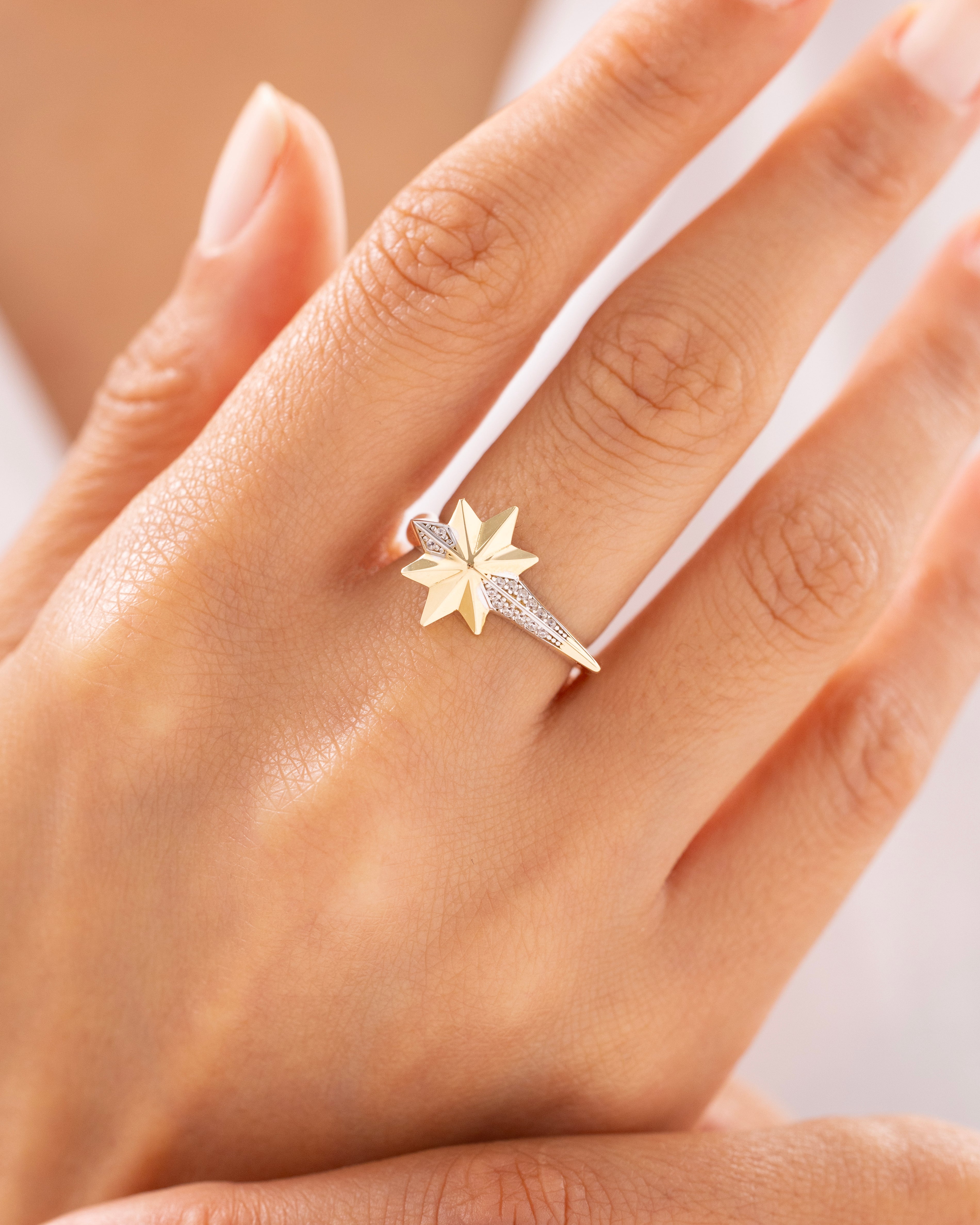 Cetaş Eterna Kuzey Yıldızı 14 Ayar Altın Yüzük