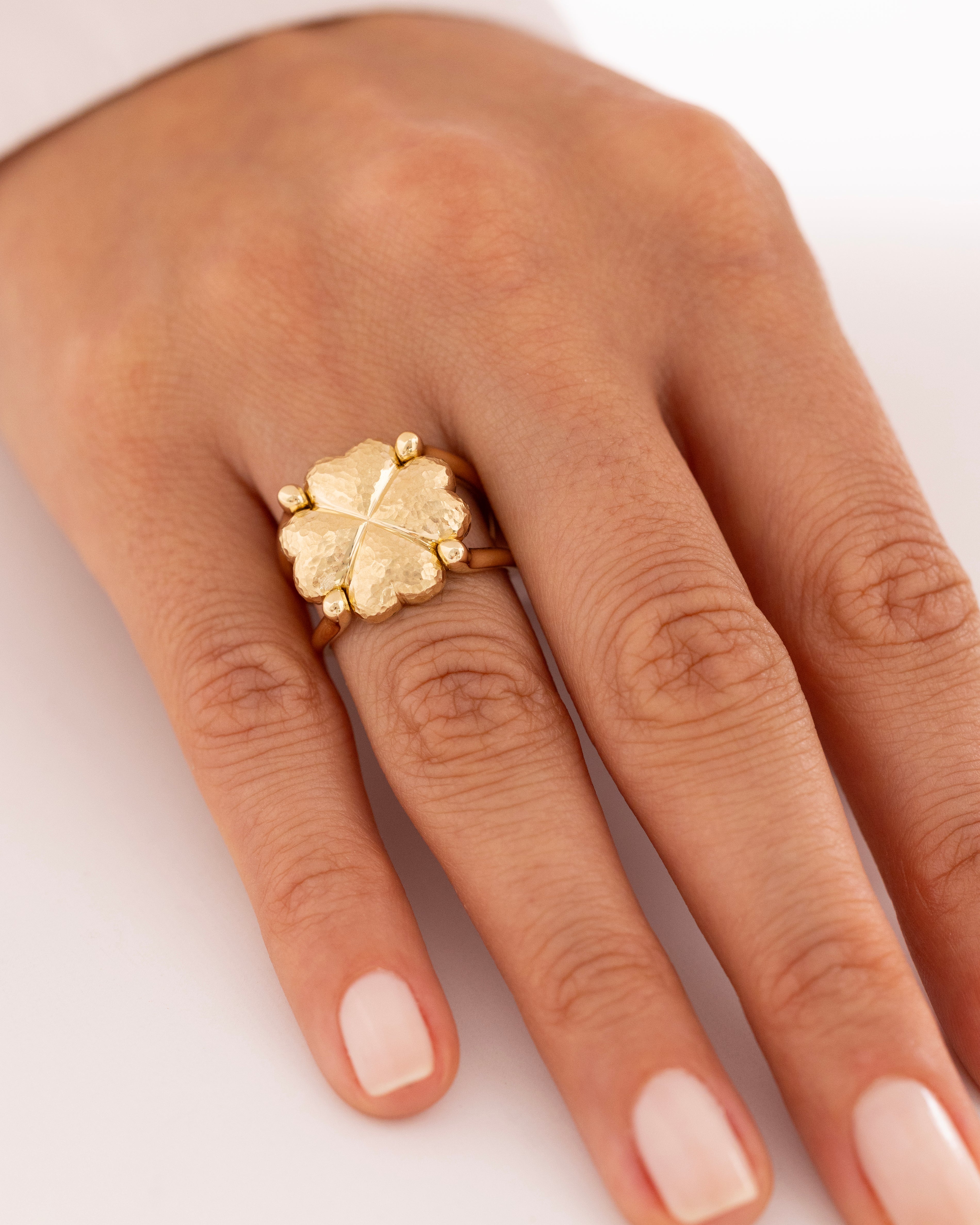 Cetaş Eterna Vintage 14 Ayar Altın Şans Yüzük