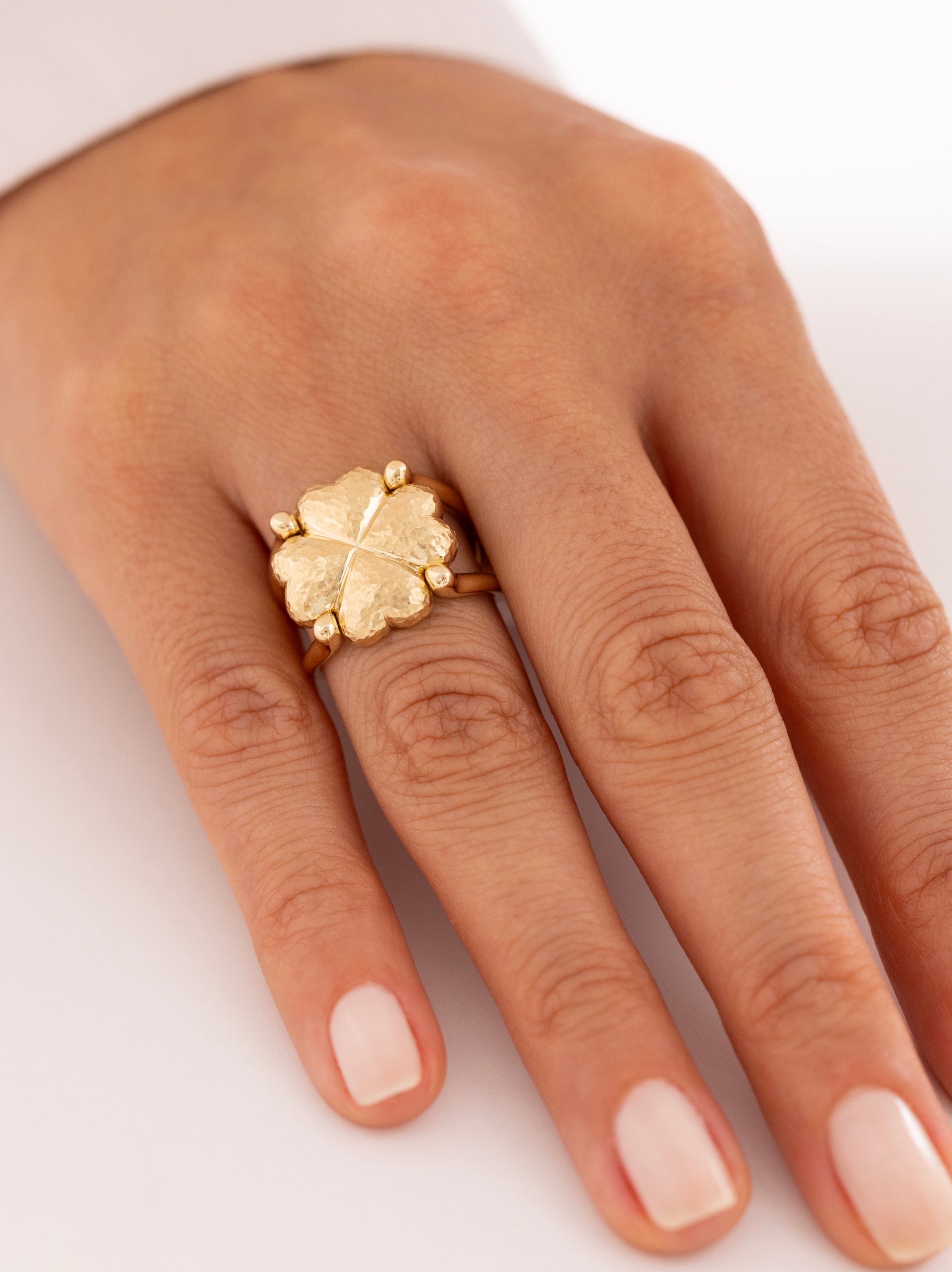 Cetaş Eterna Vintage 14 Ayar Altın Şans Yüzük