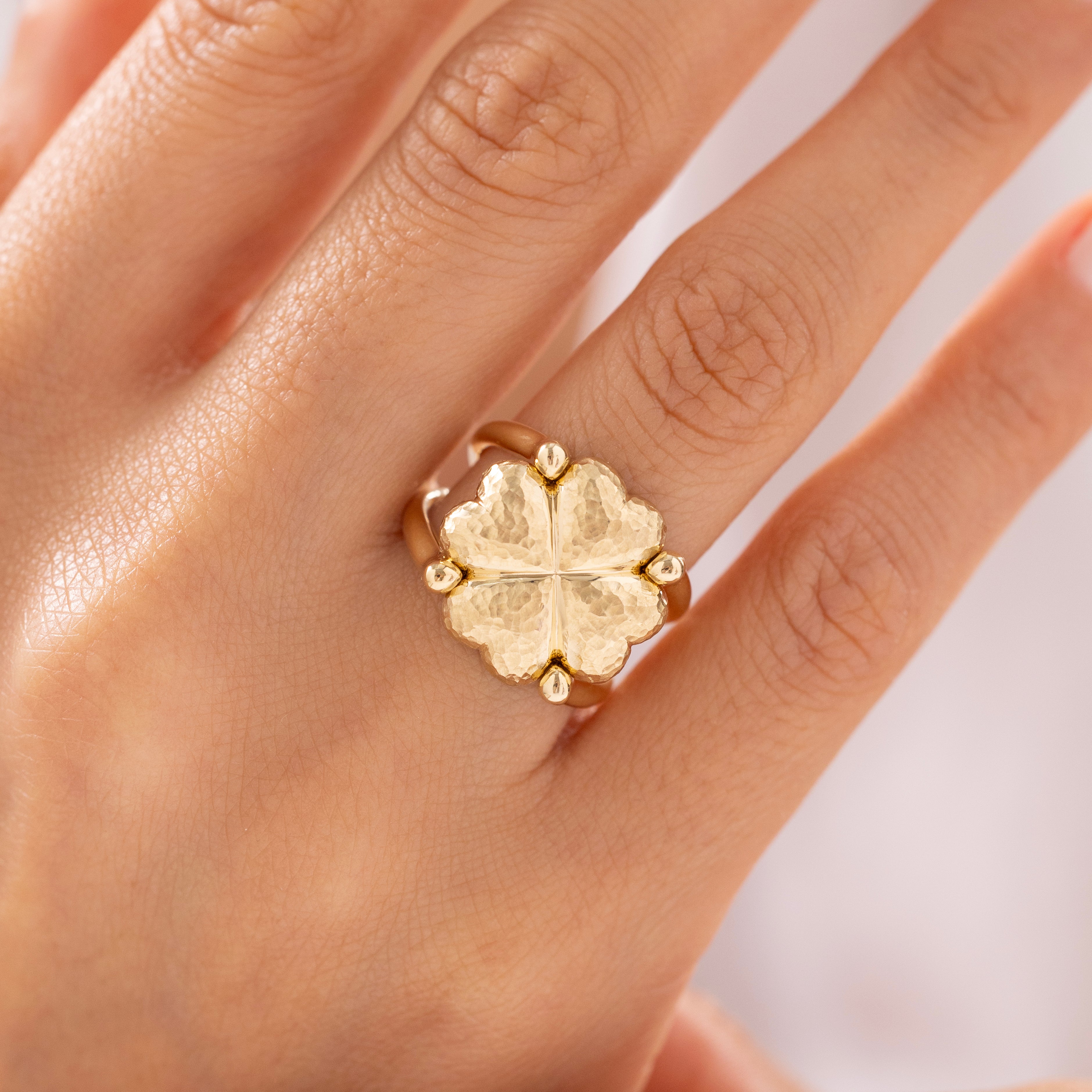 Cetaş Eterna Vintage 14 Ayar Altın Şans Yüzük