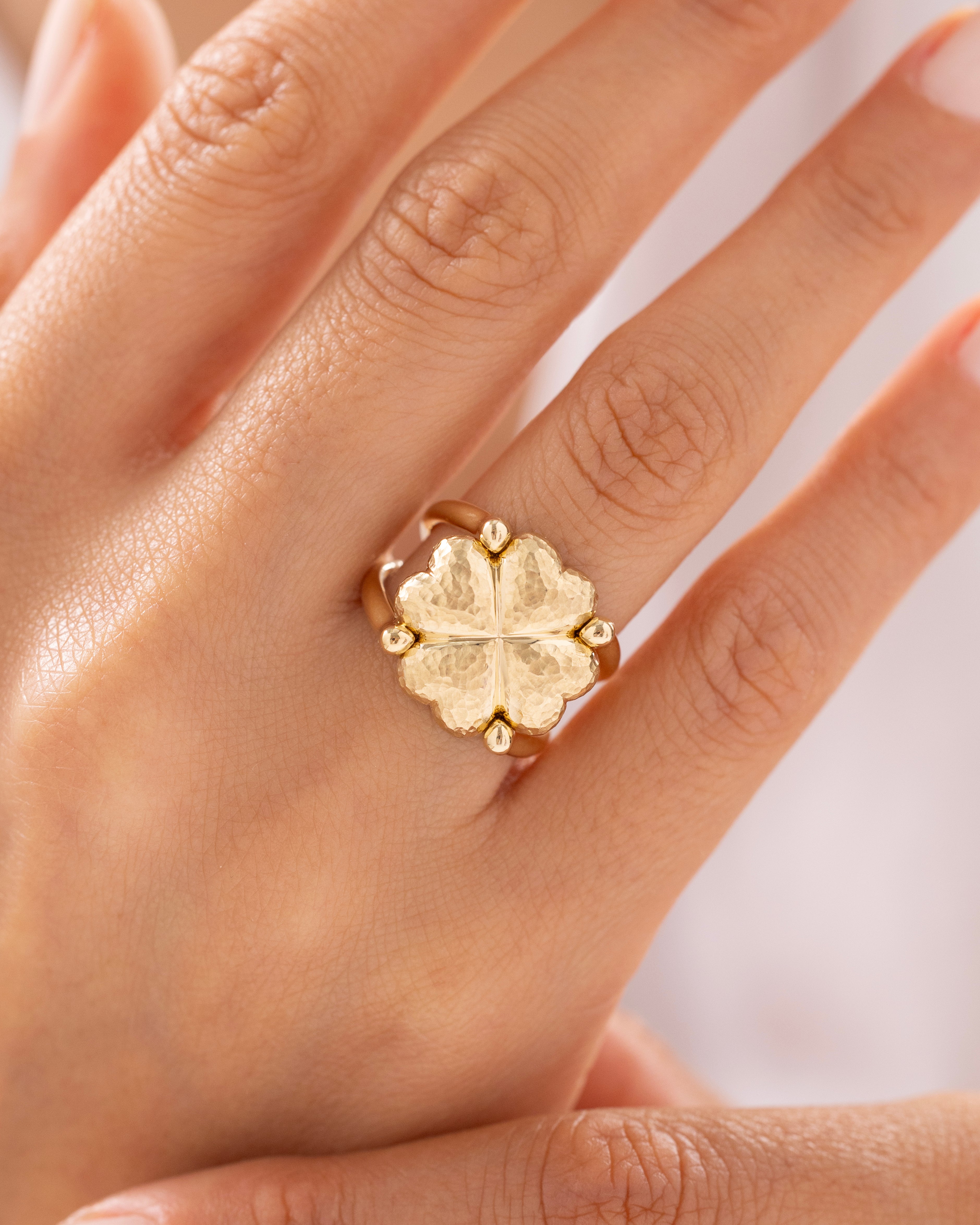 Cetaş Eterna Vintage 14 Ayar Altın Şans Yüzük