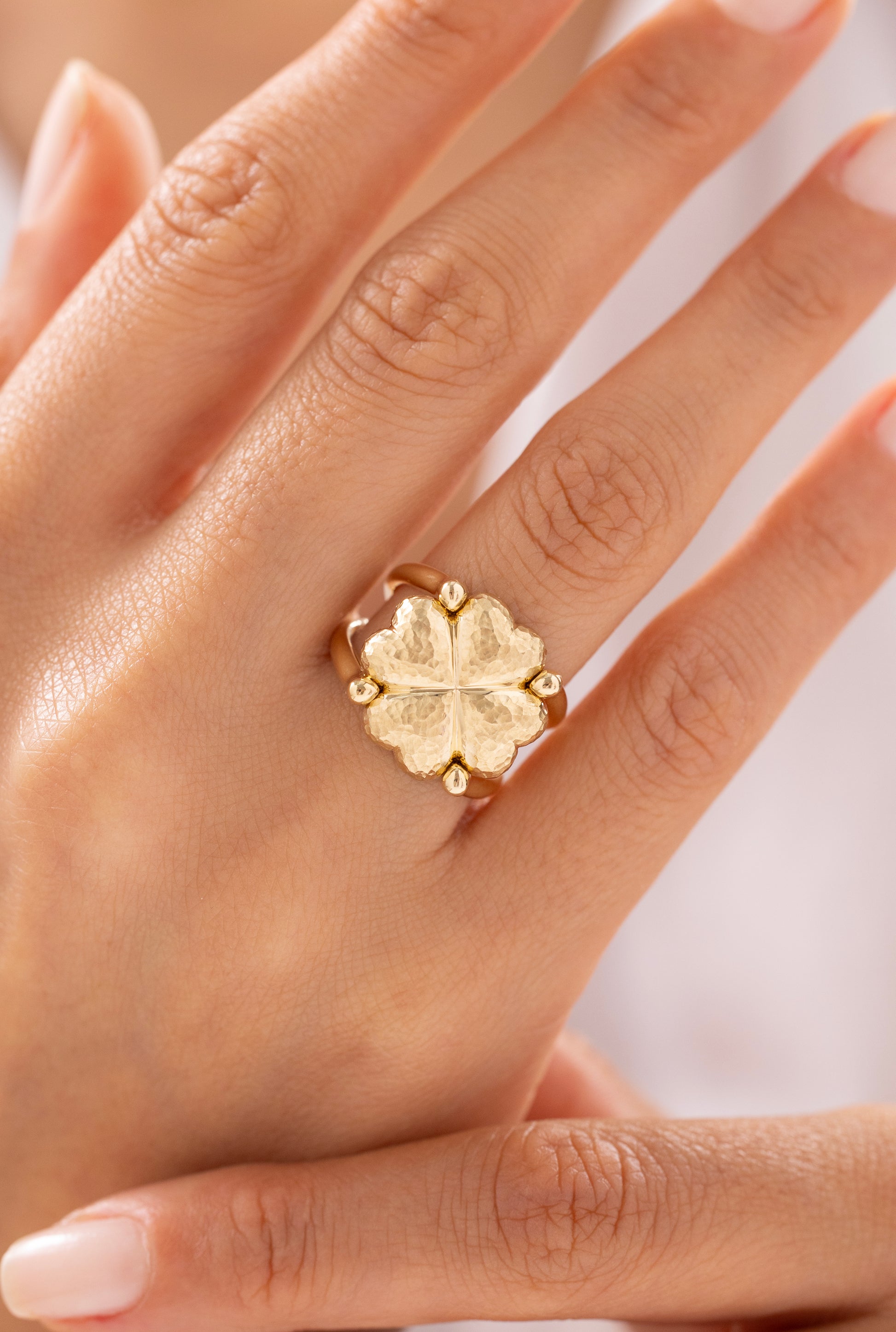 Cetaş Eterna Vintage 14 Ayar Altın Şans Yüzük