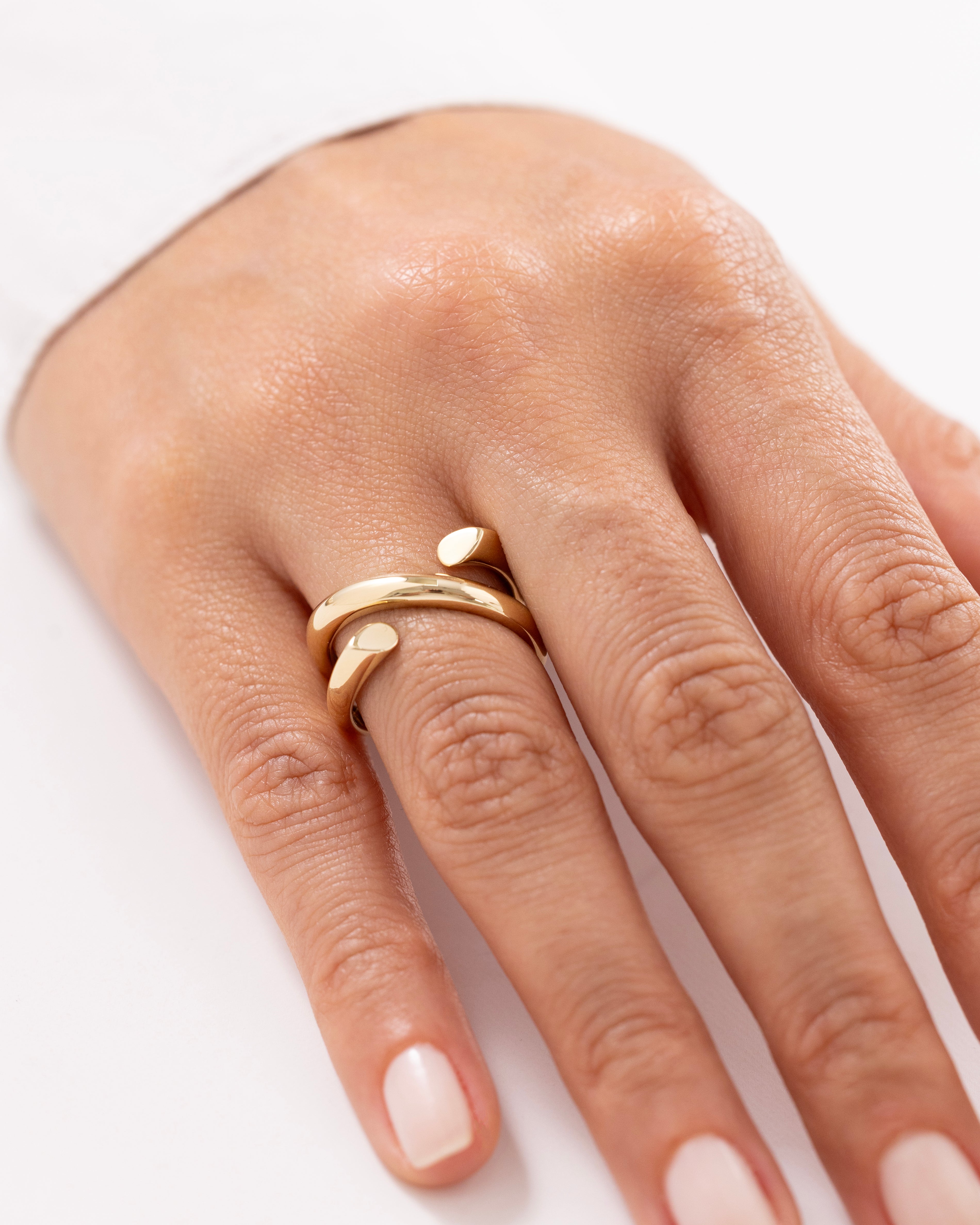 Cetaş Eterna Zarif Açık Uçlu 14 Ayar Altın Yüzük