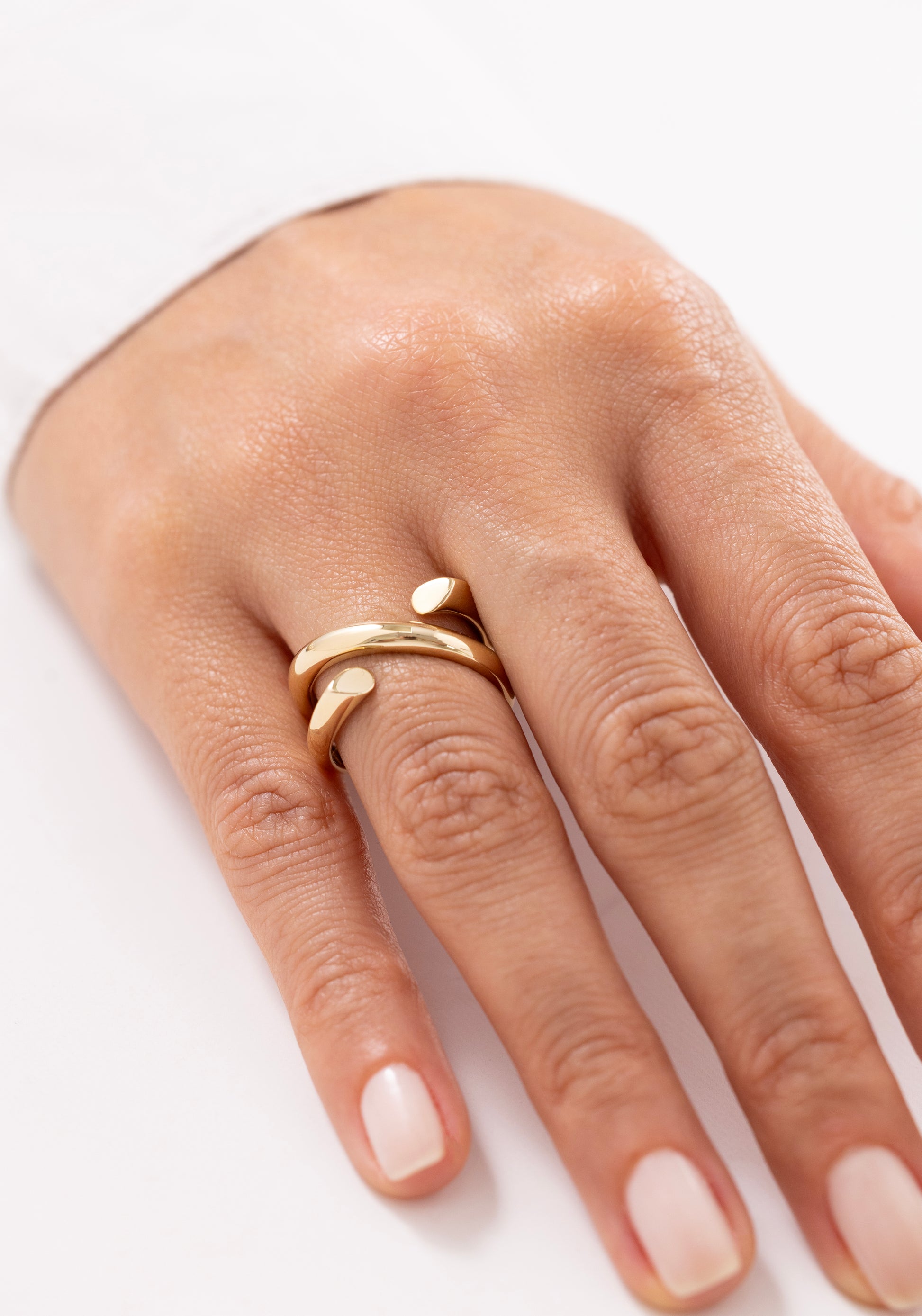 Cetaş Eterna Zarif Açık Uçlu 14 Ayar Altın Yüzük