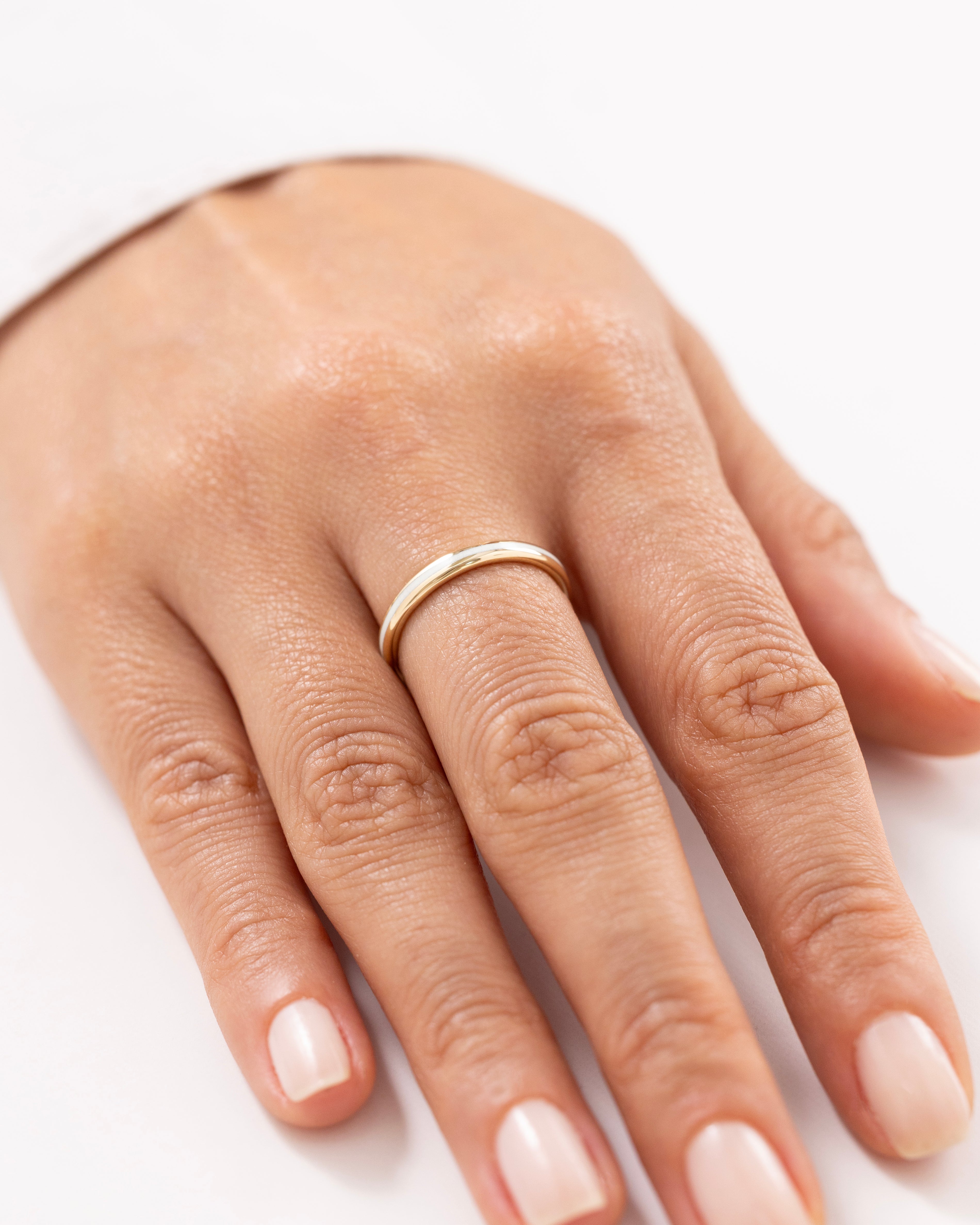 Cetaş Eterna Sedefli 14 Ayar Altın Yüzük