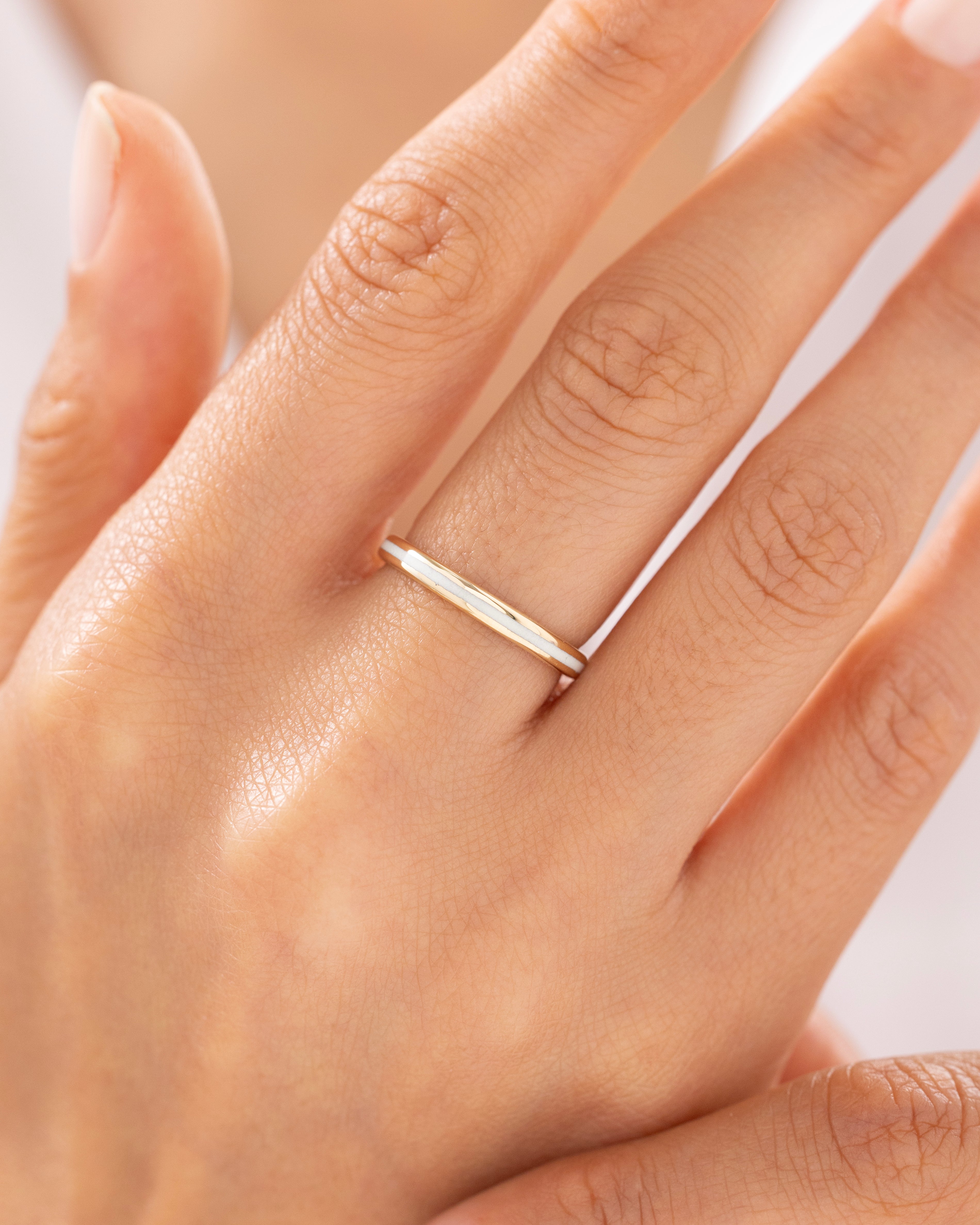 Cetaş Eterna Sedefli 14 Ayar Altın Yüzük