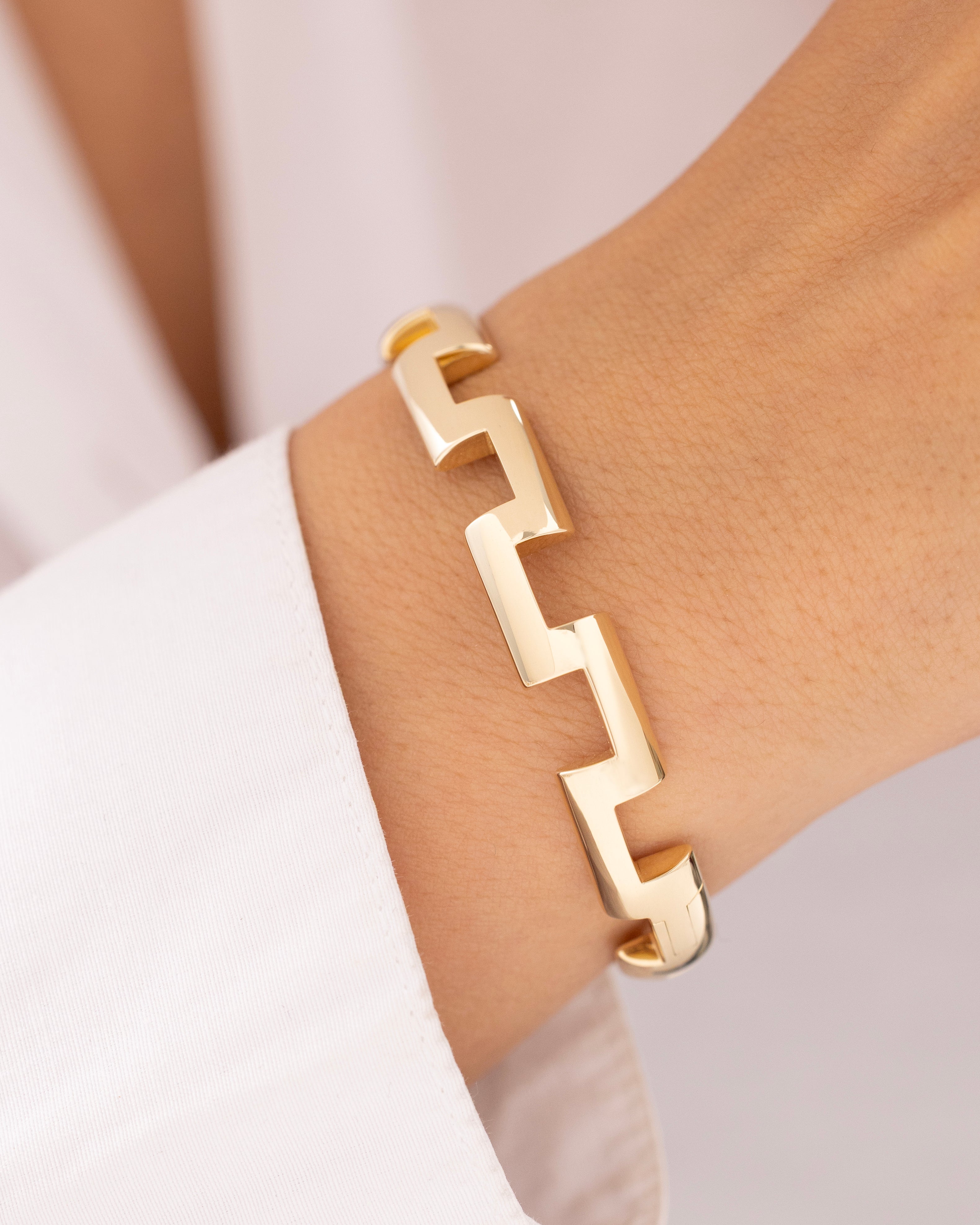 Cetaş Eterna Zikzak 14 Ayar Altın Kelepçe