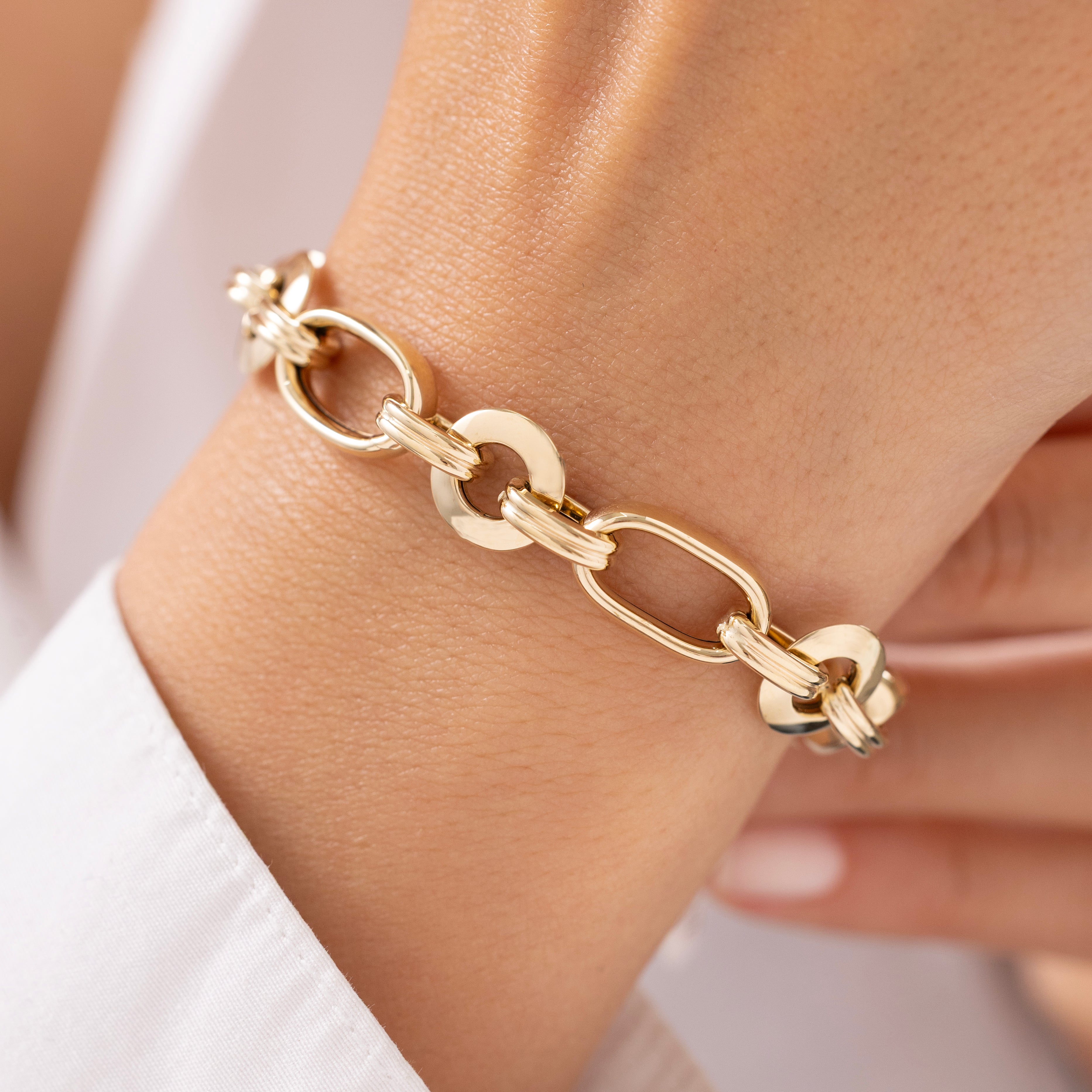 Cetaş Eterna Zincir 14 Ayar Altın Bileklik