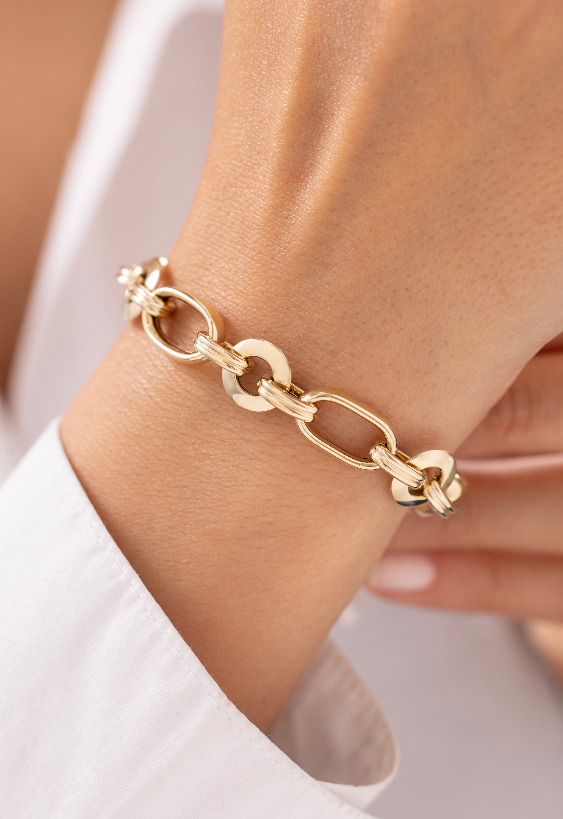 Cetaş Eterna Zincir 14 Ayar Altın Bileklik