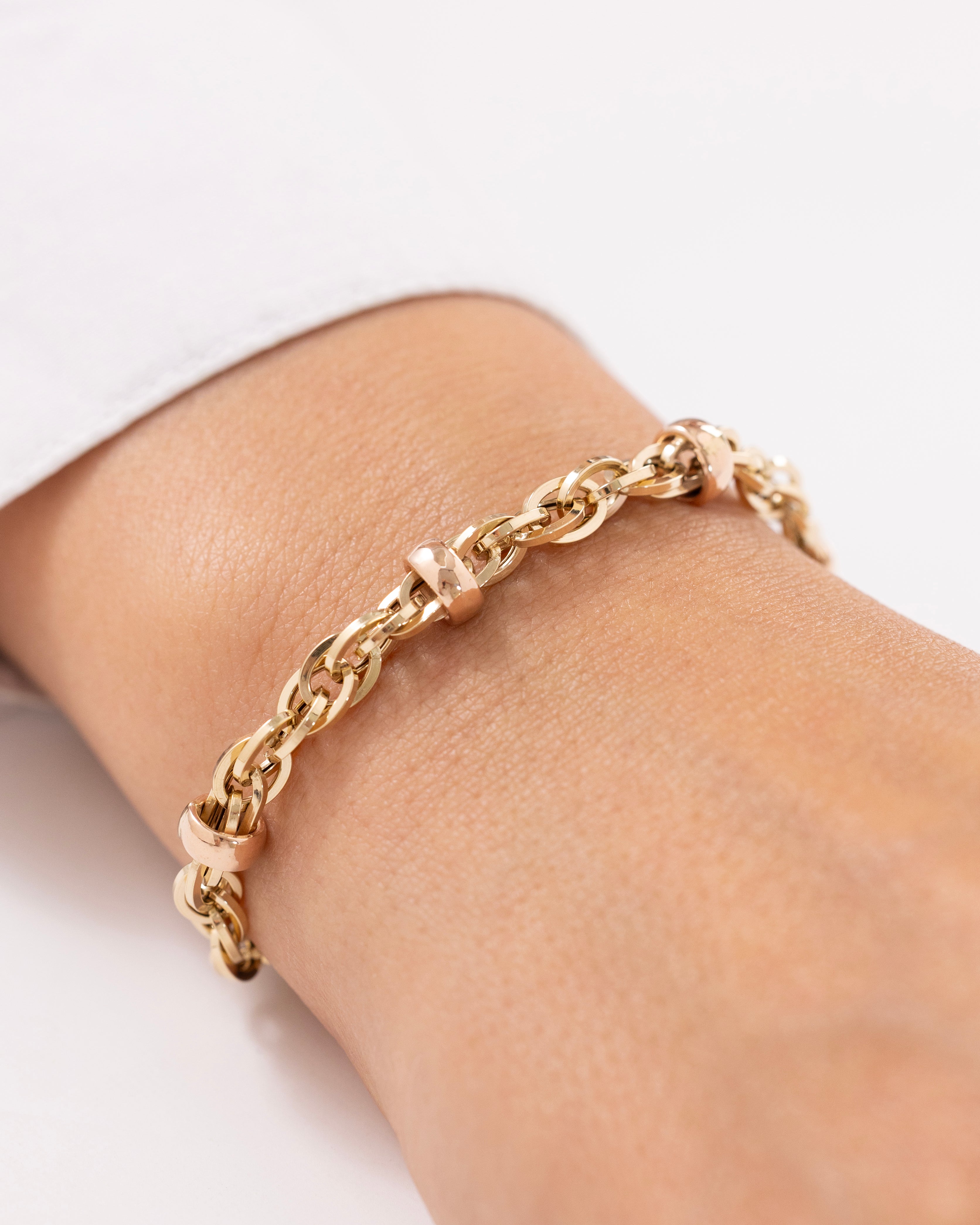 Cetaş Retro Burgulu 14 Ayar Altın Bileklik