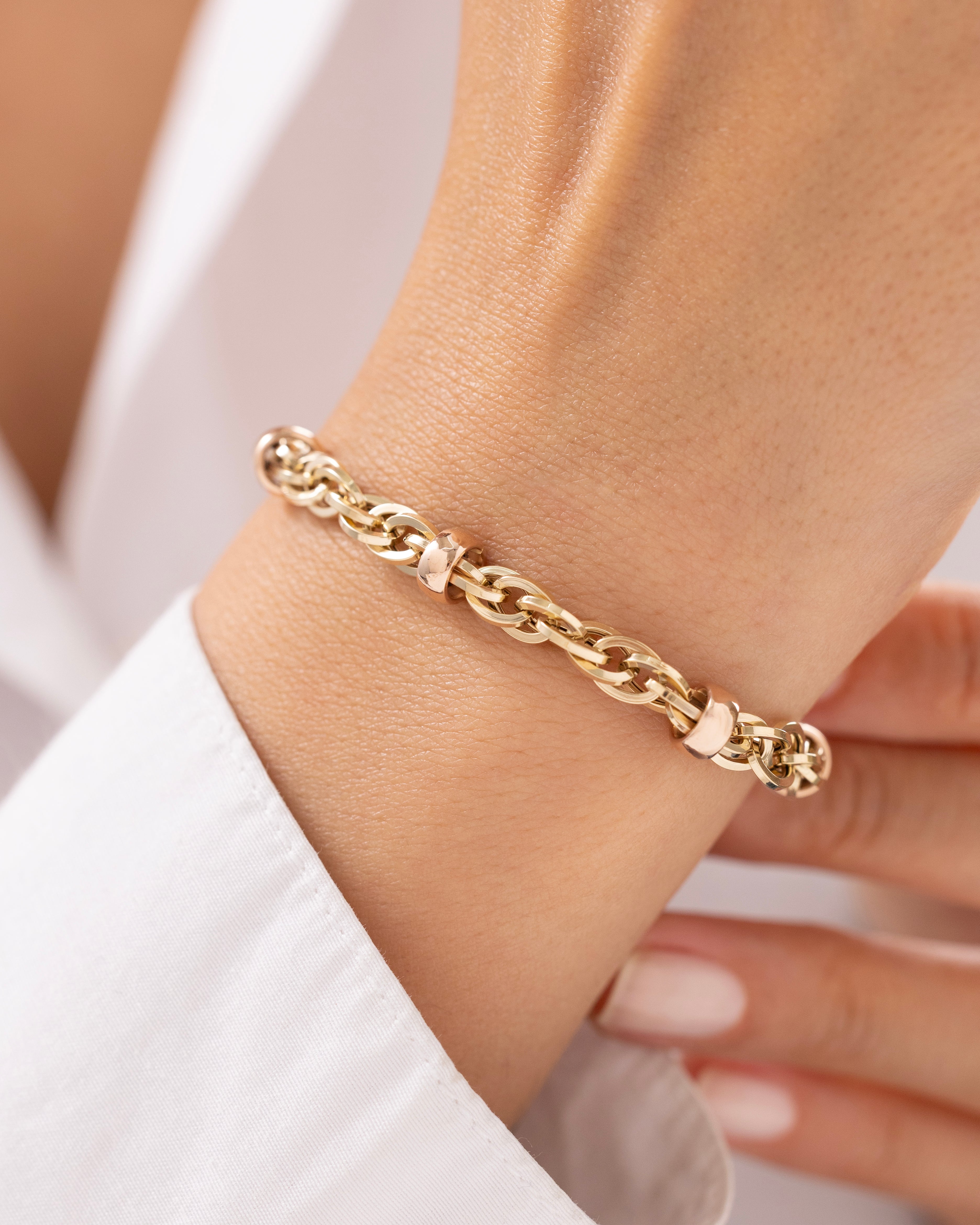 Cetaş Retro Burgulu 14 Ayar Altın Bileklik