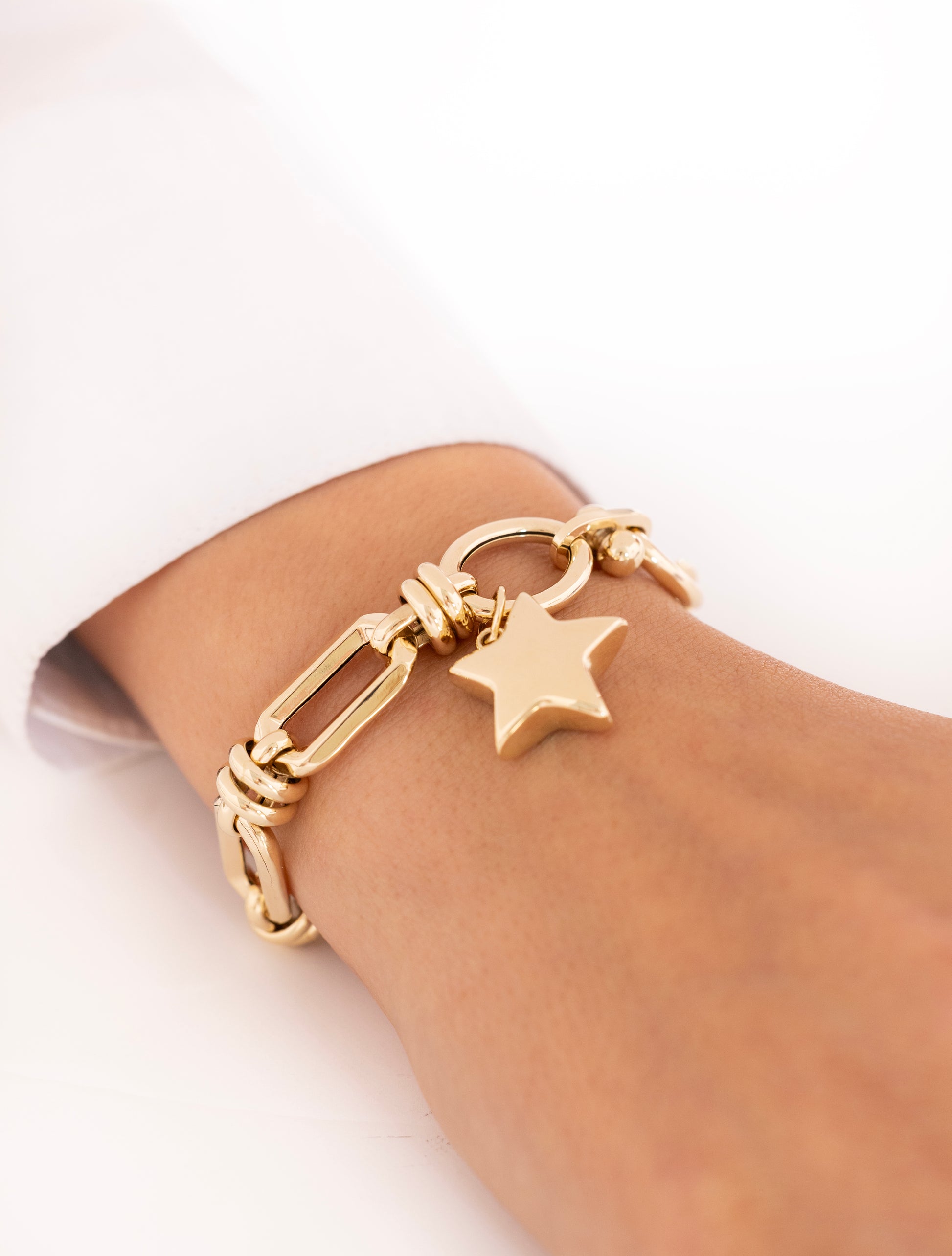 Cetaş Eterna Yıldız 14 Ayar Altın Bileklik