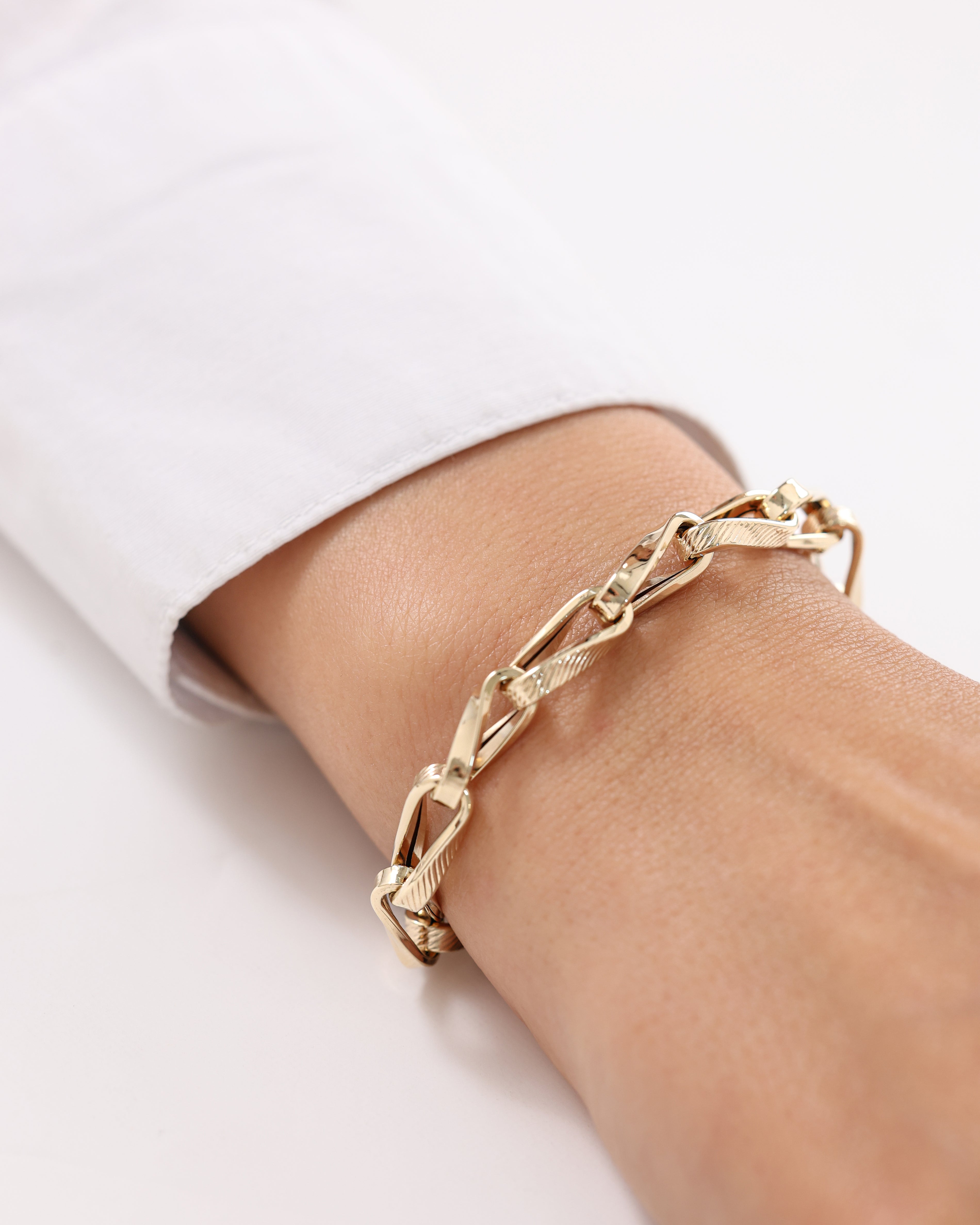 Cetaş Eterna Örgülü 14 Ayar Altın Bileklik