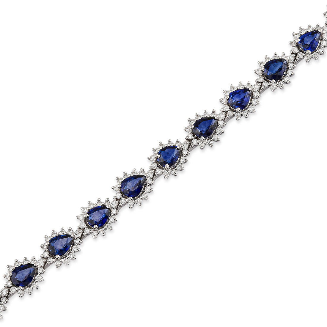 7.65 Karat Pırlanta Safir Bileklik