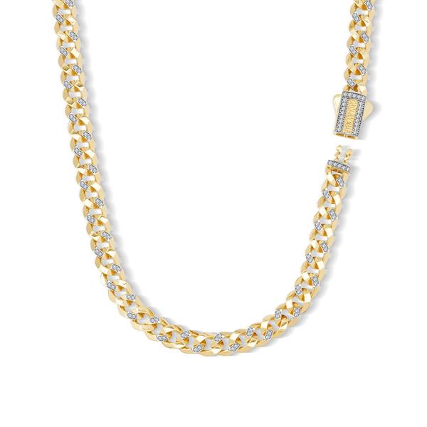 7Mm Altın Taşlı Gurmet Zincir