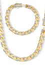 7Mm Piramit Taşlı Altın Gurmet Set