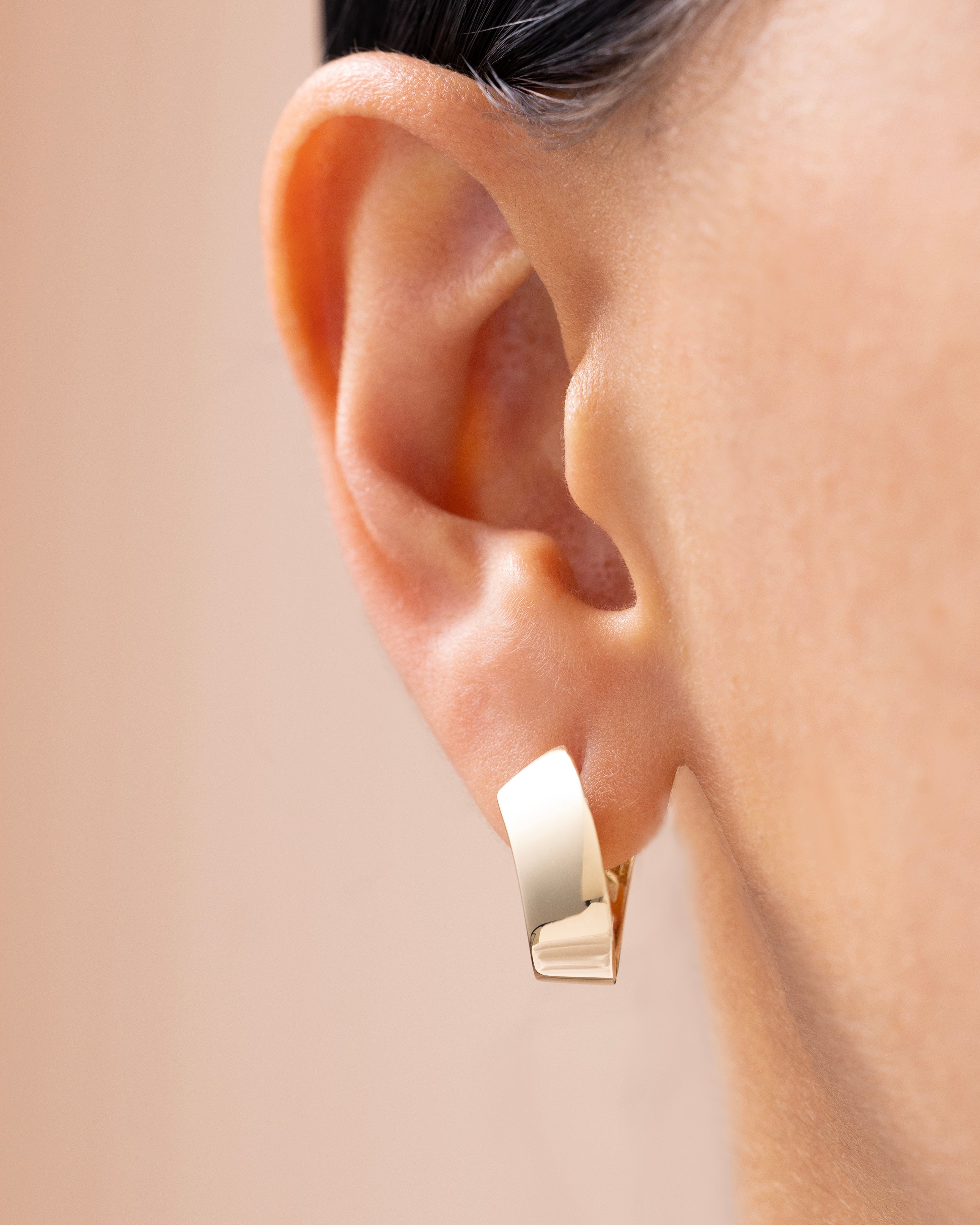 Cetaş Eterna Burgulu 14 Ayar Altın Küpe