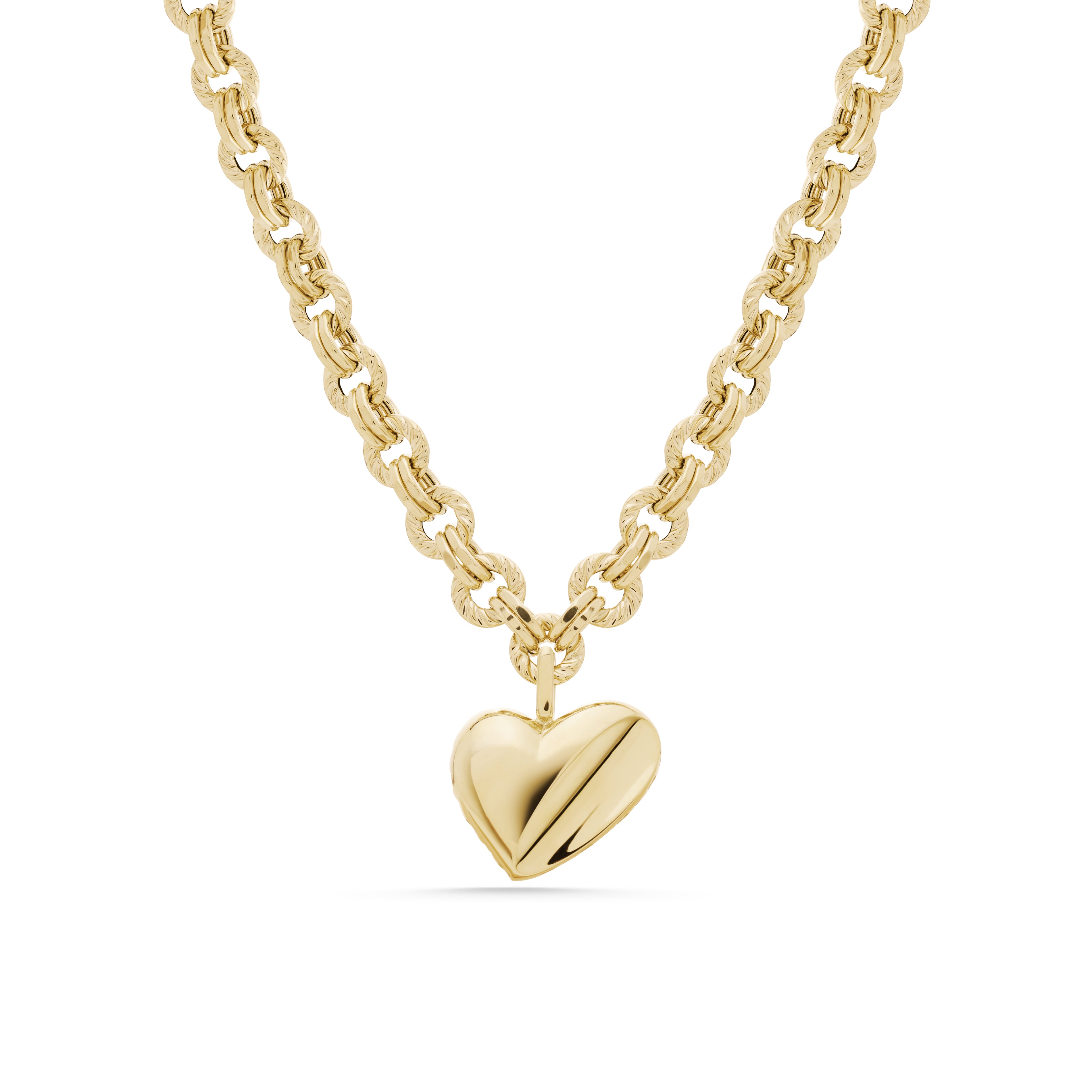 Cetaş Eterna Vintage Kalın Zincirli 14 Ayar Altın Kolye