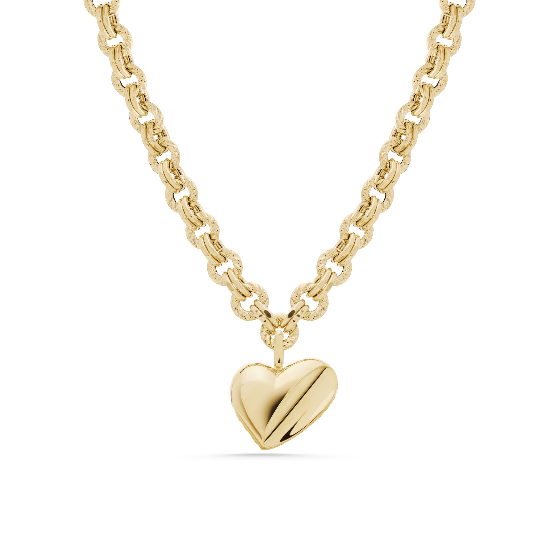 Cetaş Eterna Vintage Kalın Zincirli 14 Ayar Altın Kolye