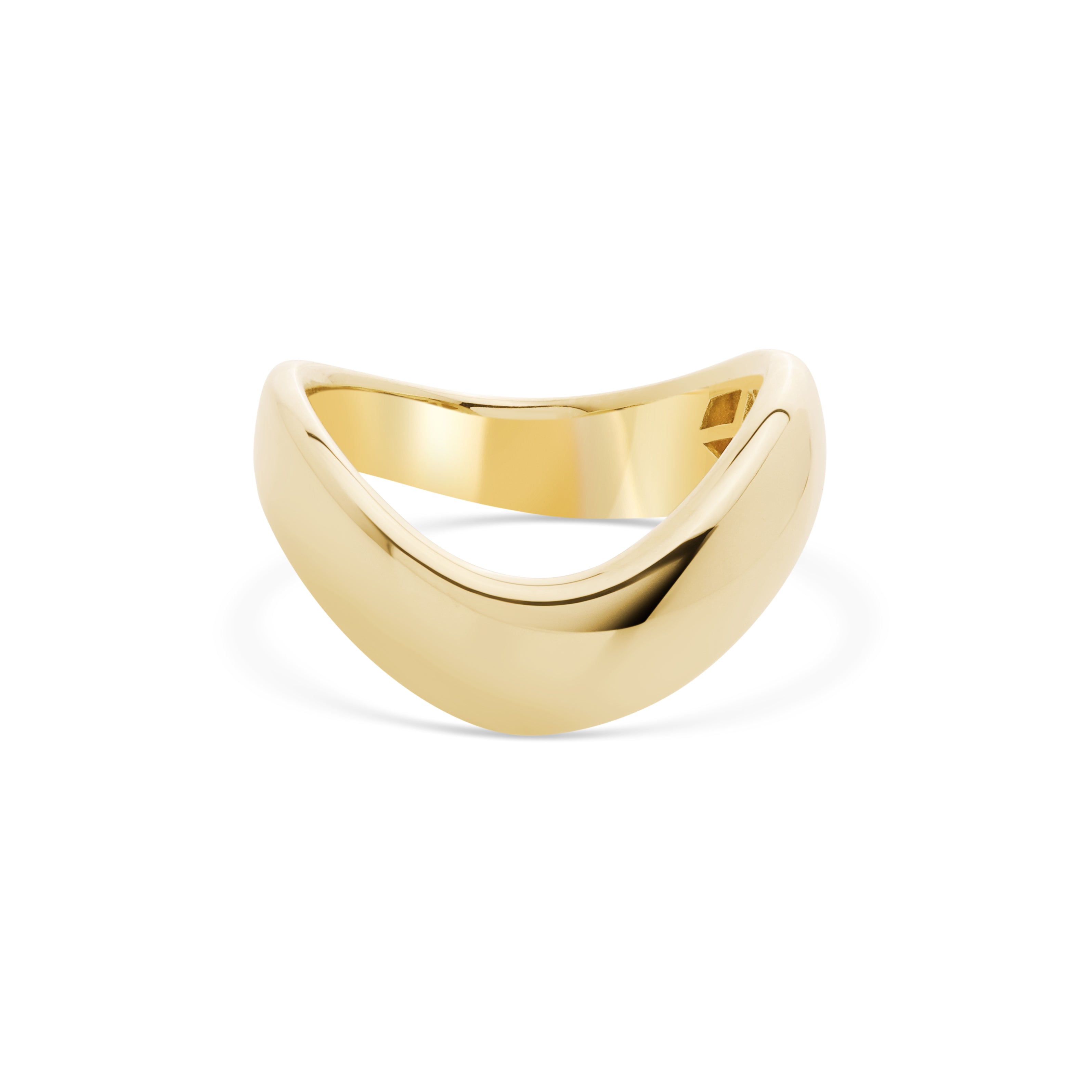 Cetaş Eterna Parlak Bombeli 14 Ayar Altın Yüzük