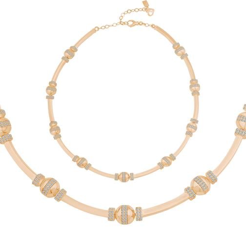 Altın Silindir Tasarım Kolye