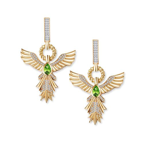 Anka Kuşu Altın Küpe