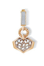 Baget Taşlı Kalp Charm