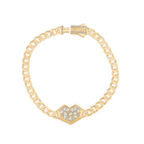 Baget Taşlı Kalp Gurmet Bileklik