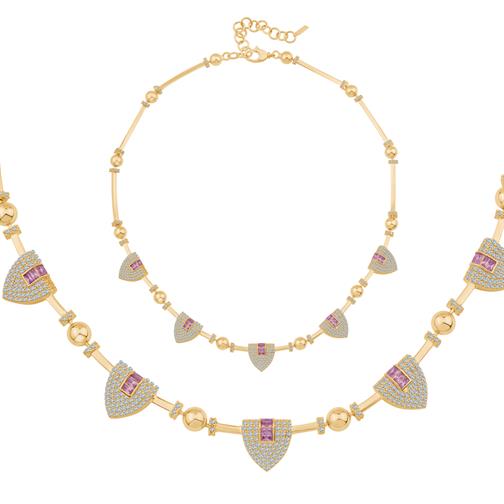 Baget Taşlı Silindir Kolye