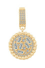 Baget Taşlı Yuvarlak Charm