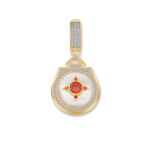 Beş Taşlı Madalyon Charm