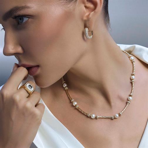 Beyaz Mineli Taşlı Yüzük