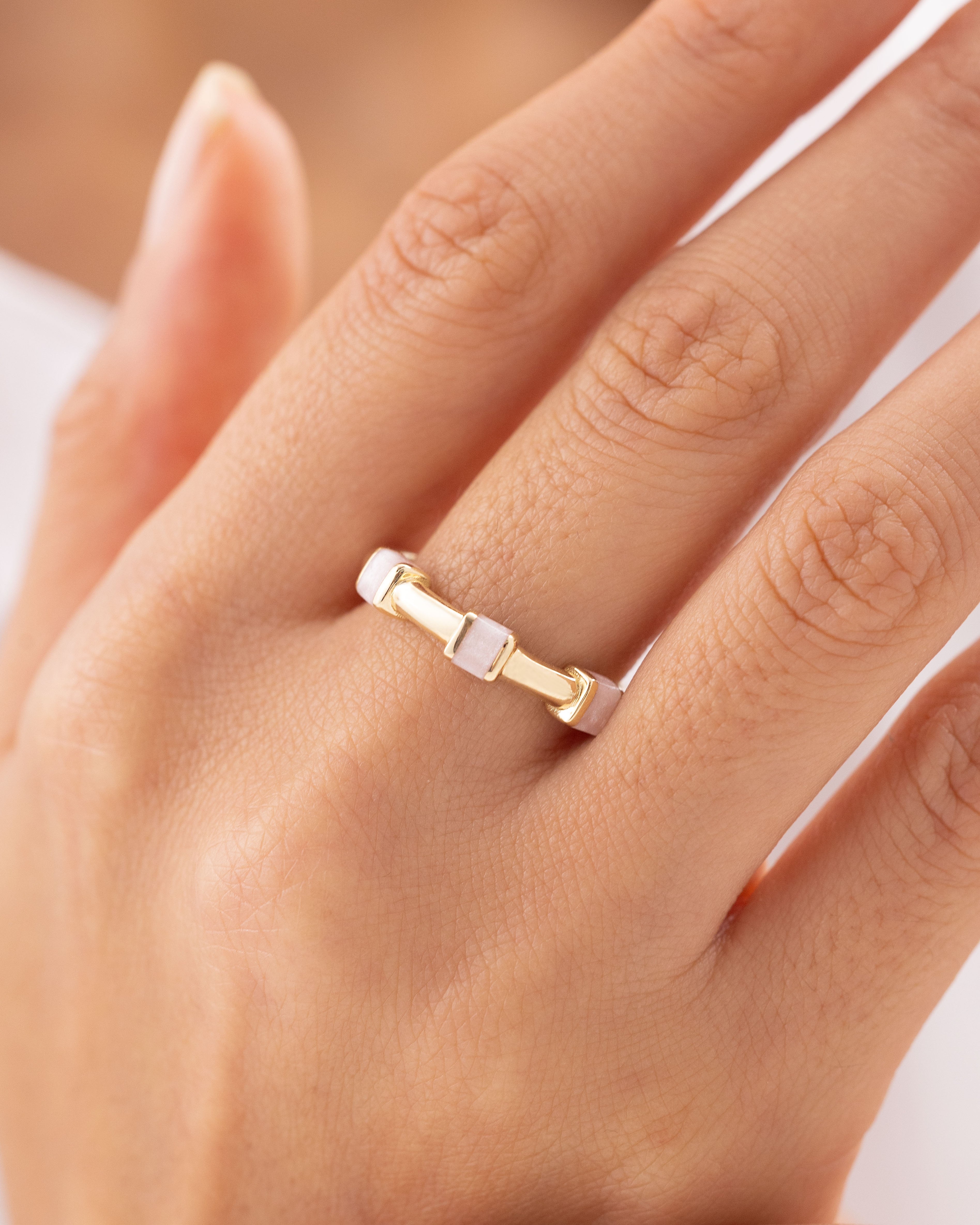 Cetaş Eterna Sedefli 14 Ayar Altın Yüzük