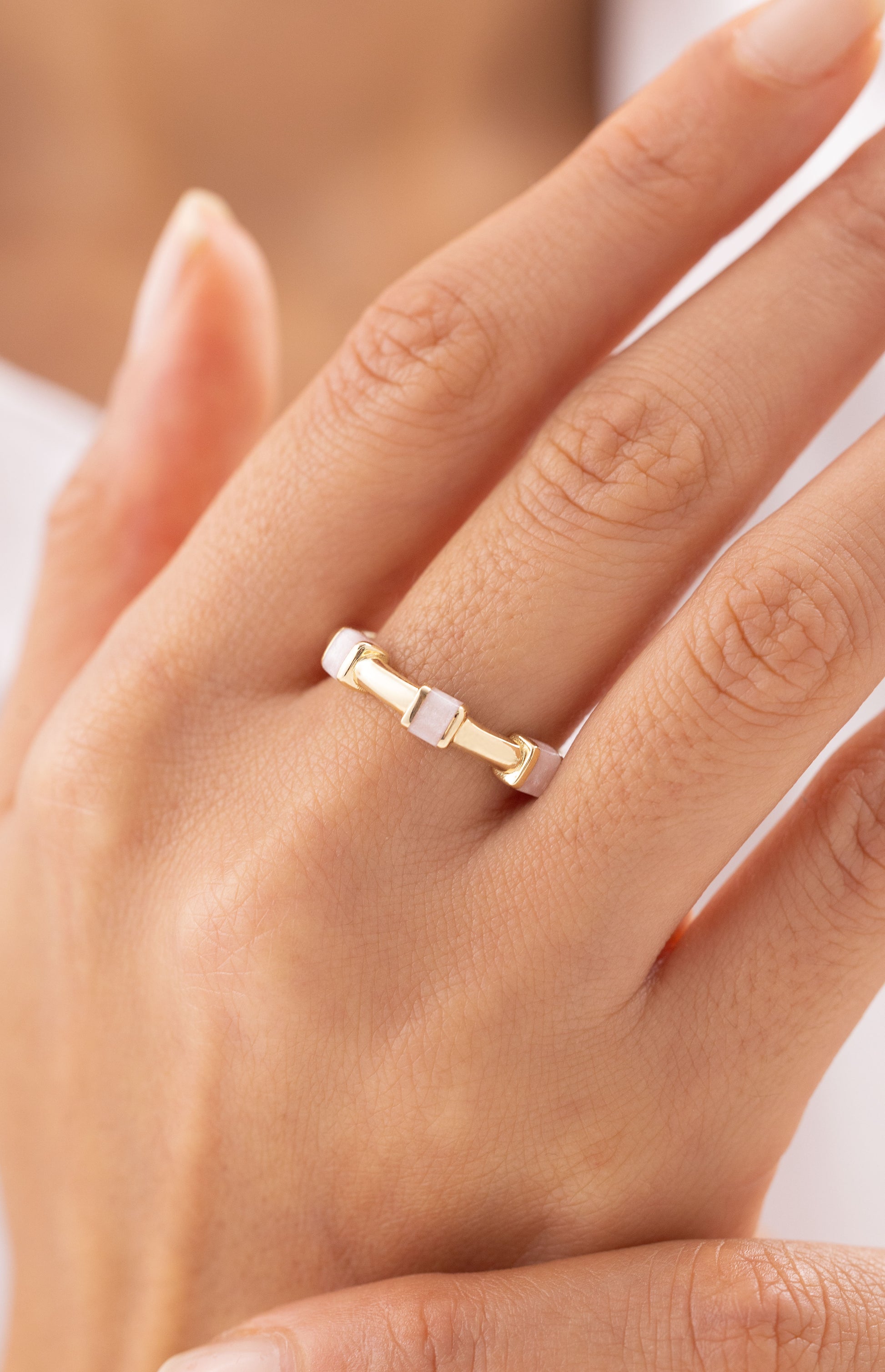 Cetaş Eterna Sedefli 14 Ayar Altın Yüzük