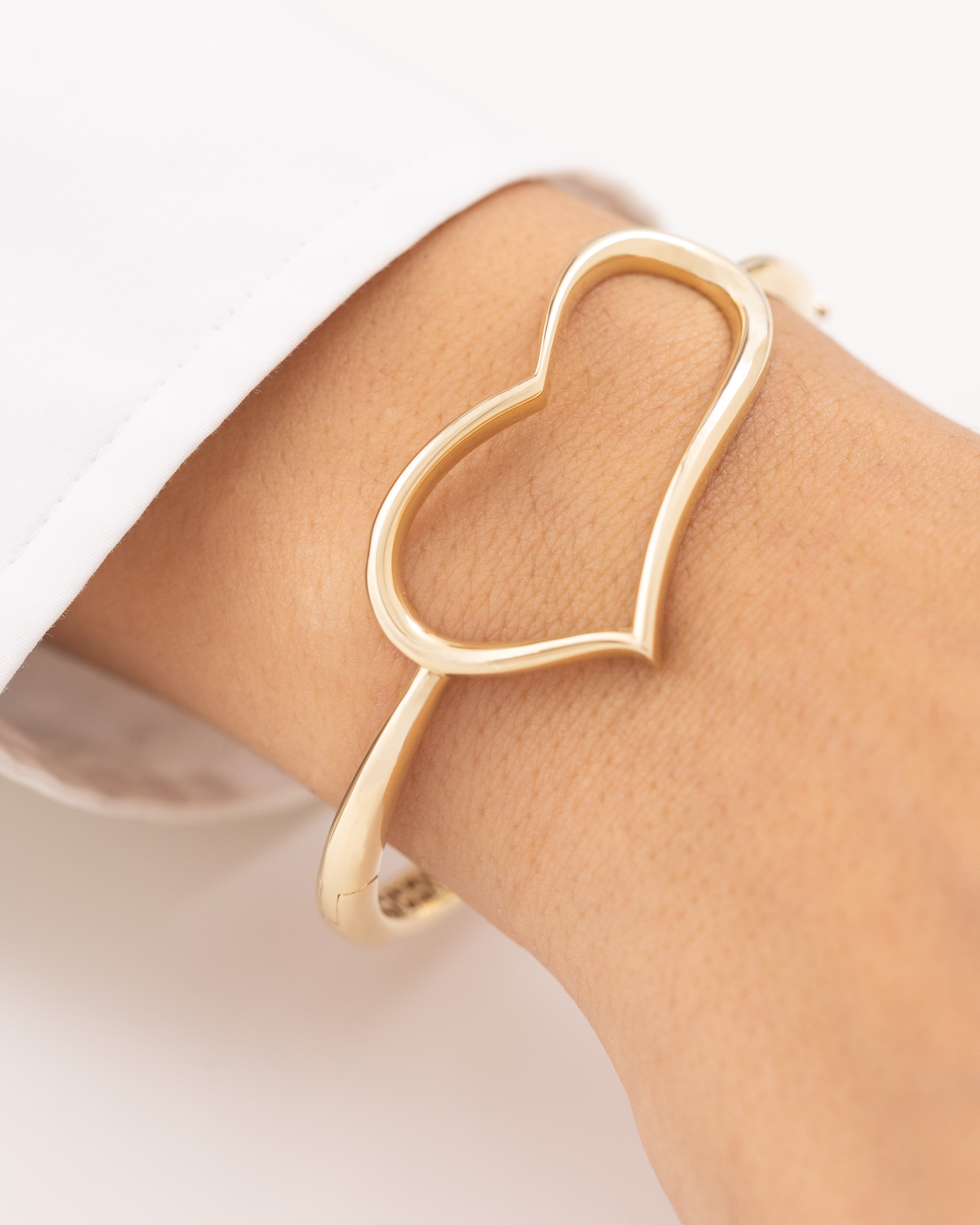 Cetaş Eterna Kalp 14 Ayar Altın Kelepçe