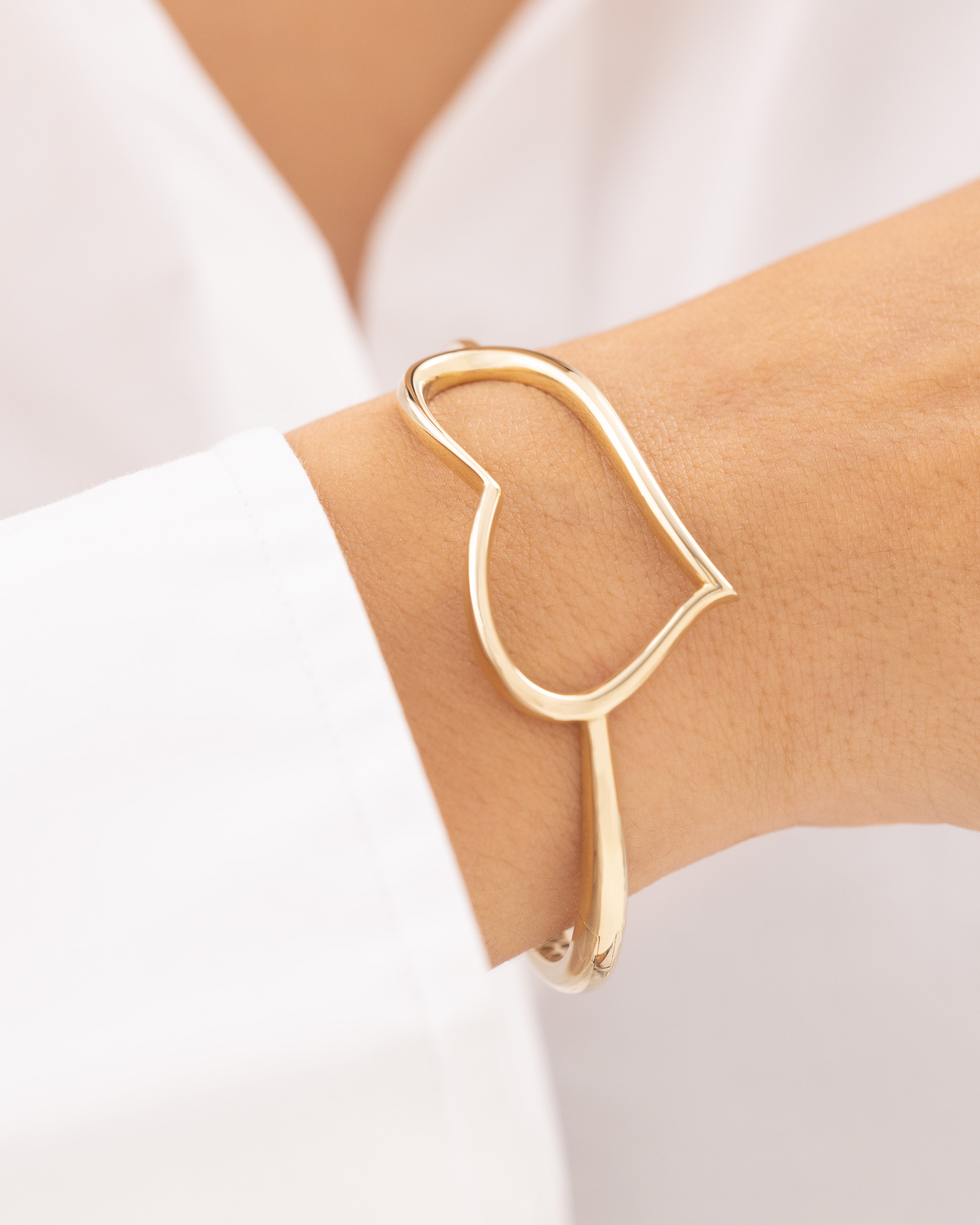 Cetaş Eterna Kalp 14 Ayar Altın Kelepçe